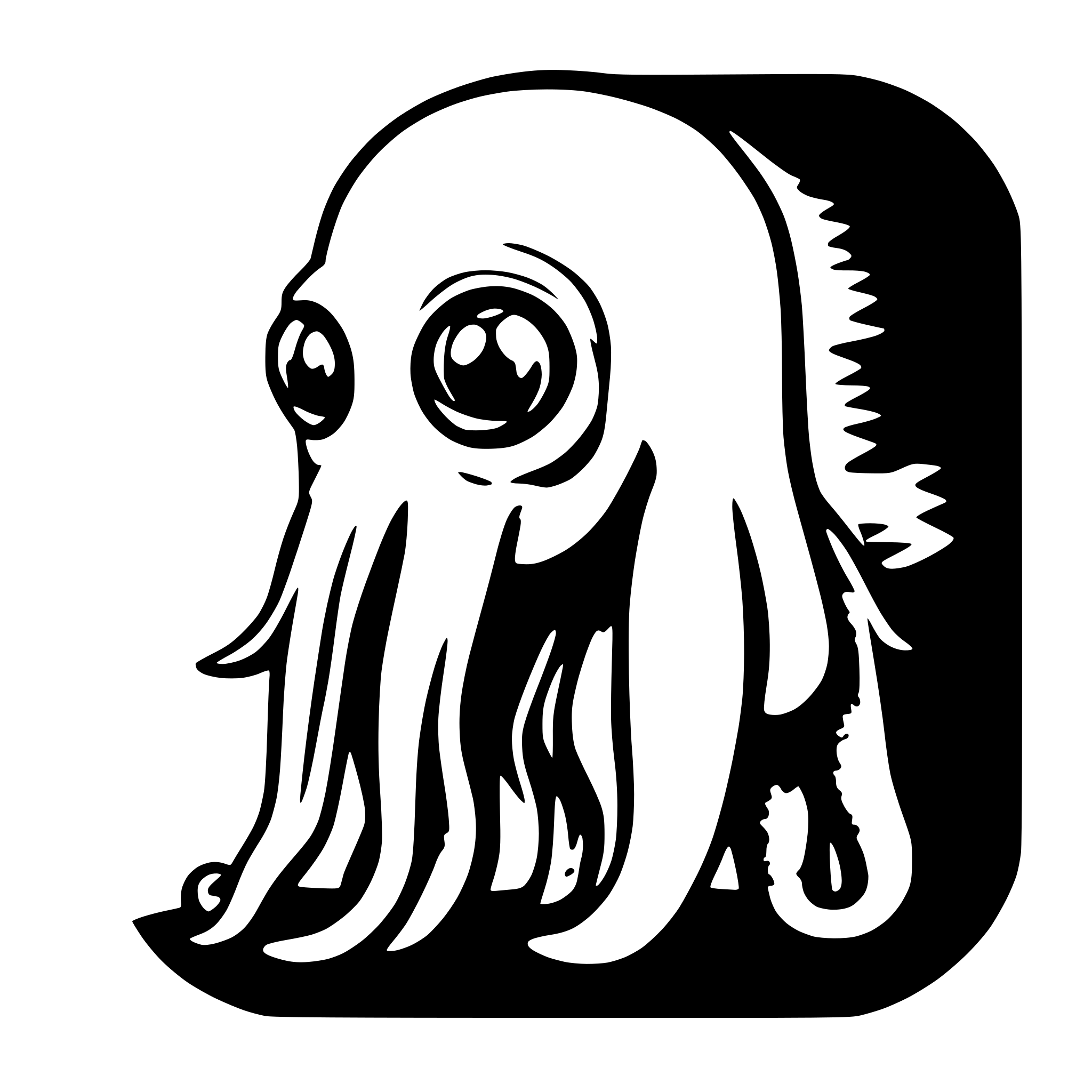 AI-generated SVG of 'squid man'
