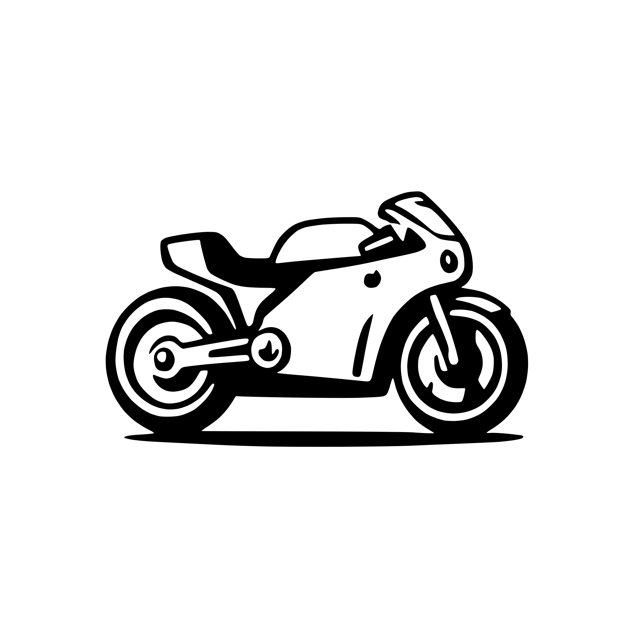 AI-generated SVG of a motorcycle