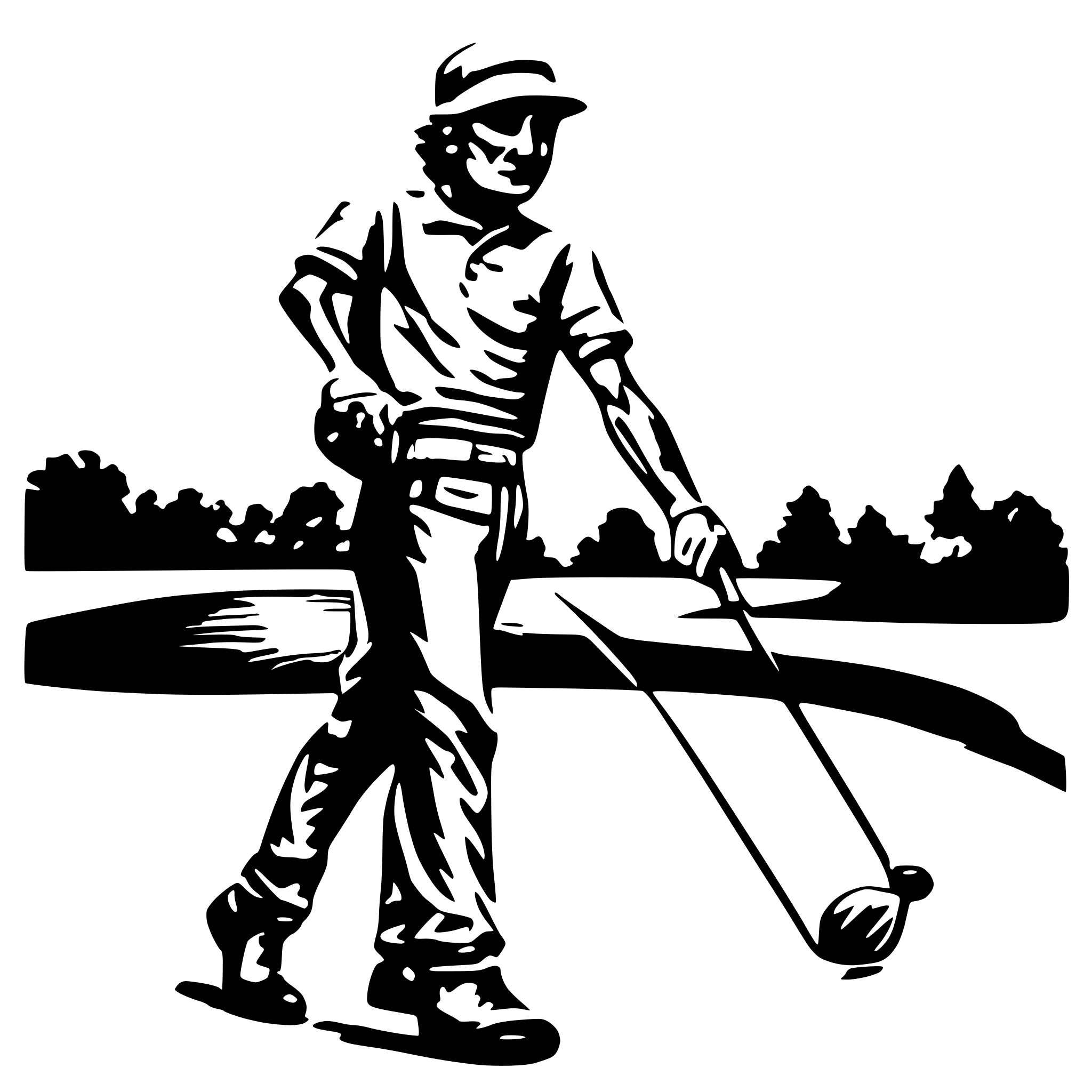 AI-generated SVG of 'golf player'