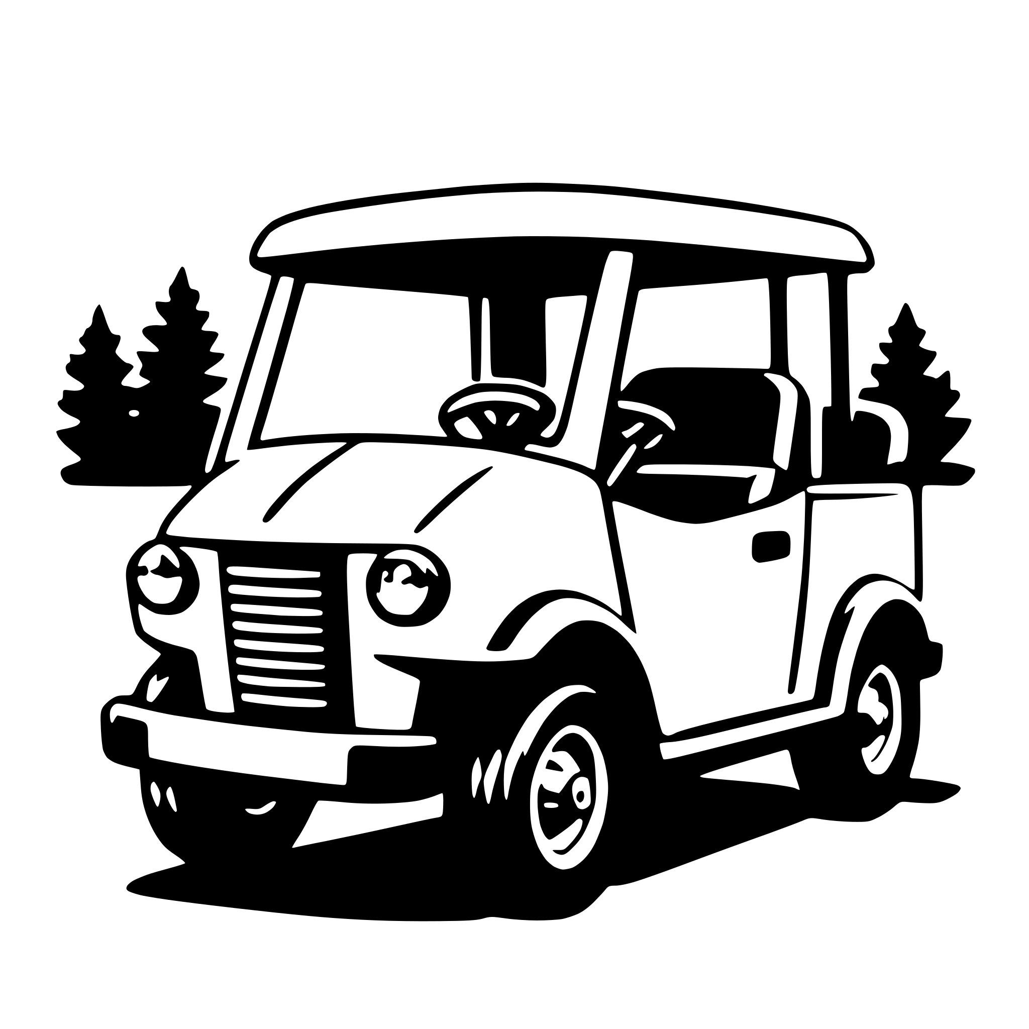AI-generated SVG of a golf cart