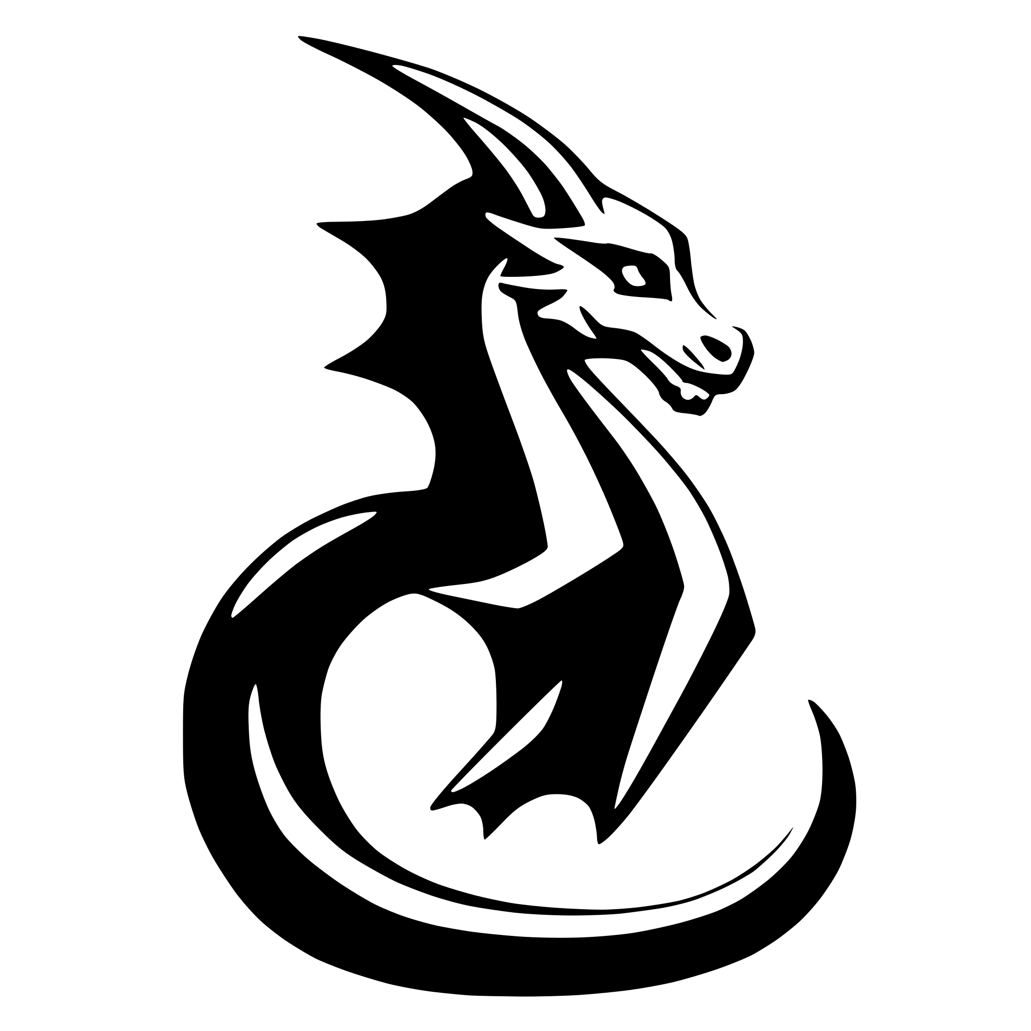 AI-generated SVG of a dragon