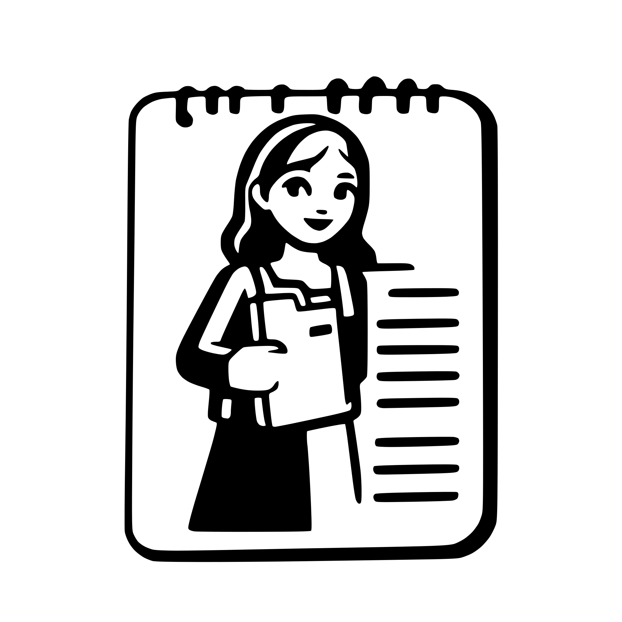 AI-generated SVG of a icon notebook two persons