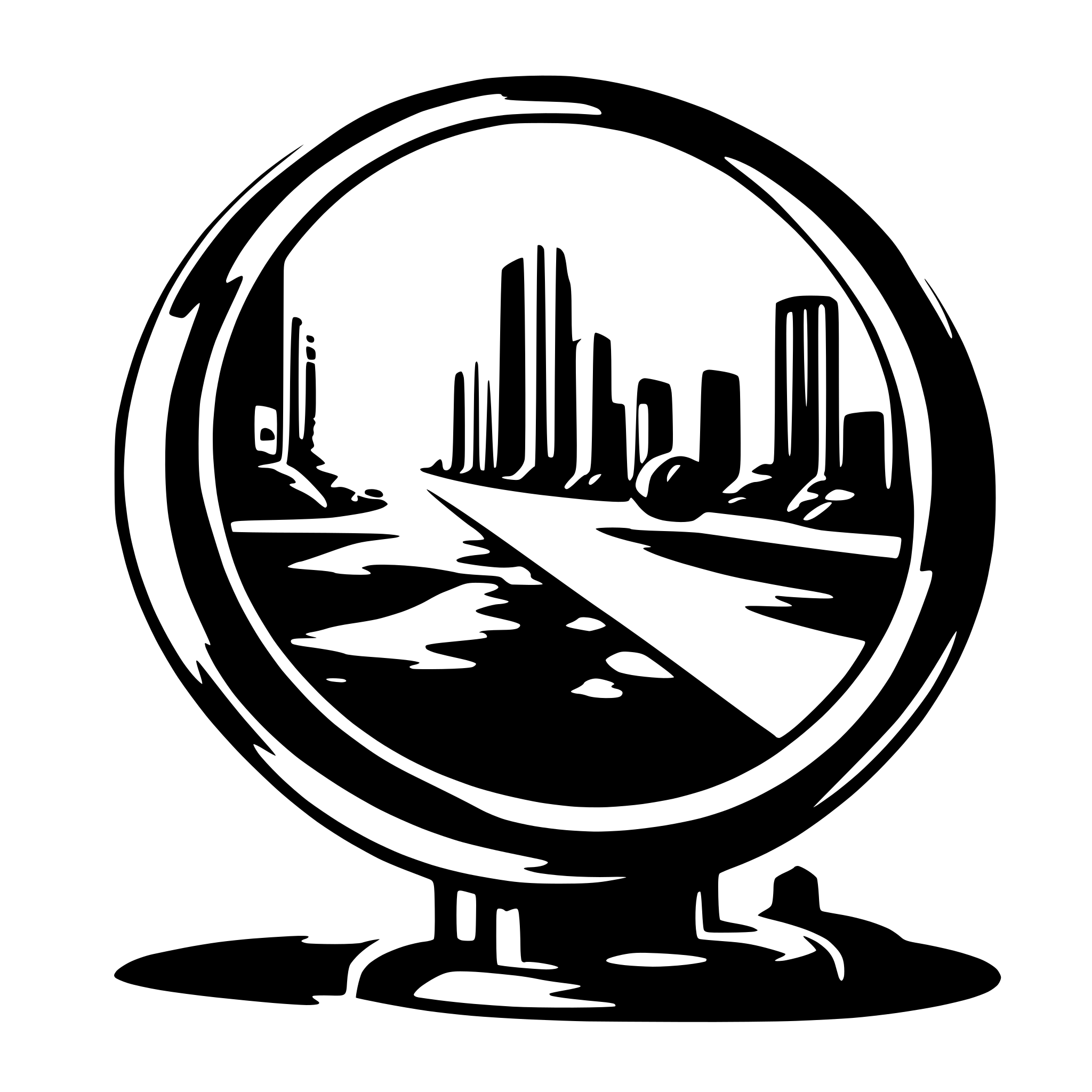 AI-generated SVG of 'mirror futuristic'