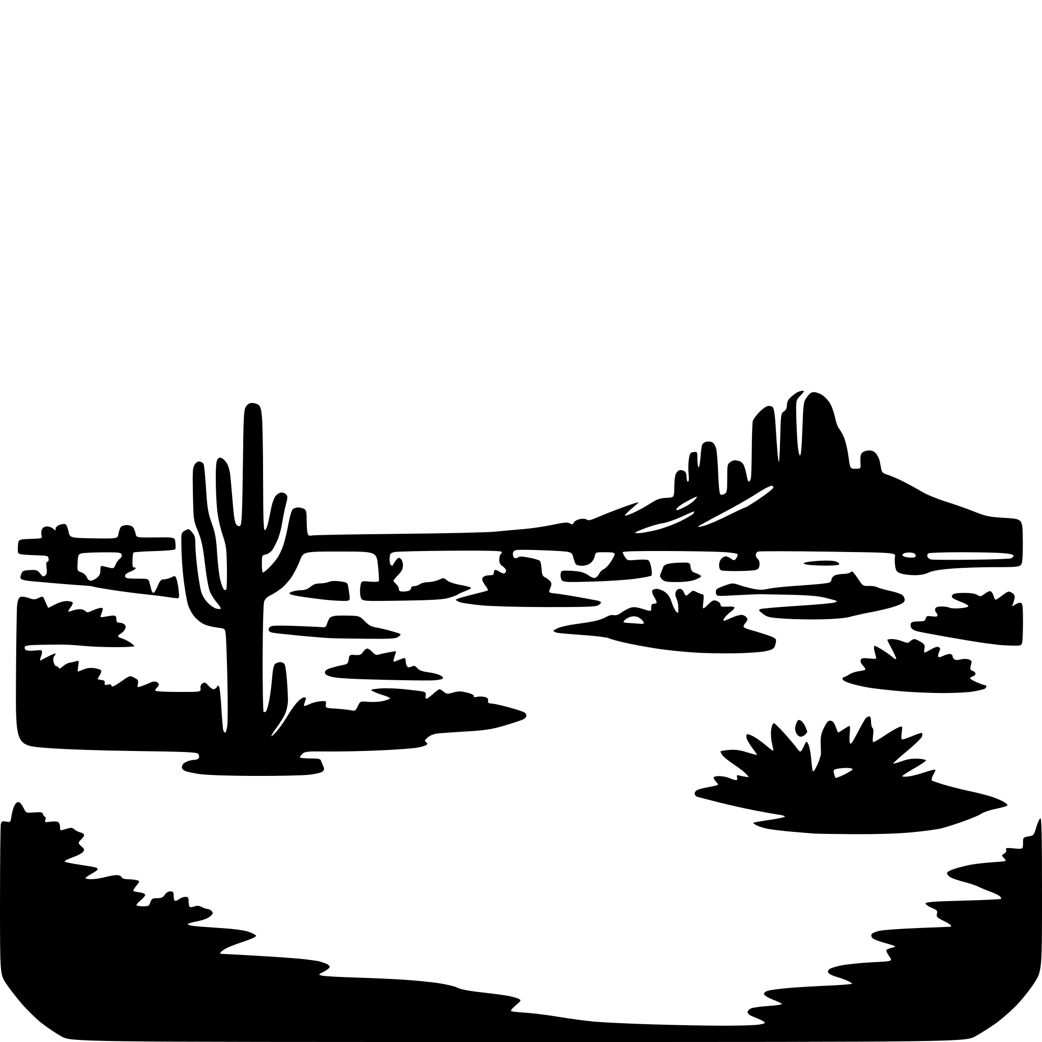 AI-generated SVG of a Arizona sunset