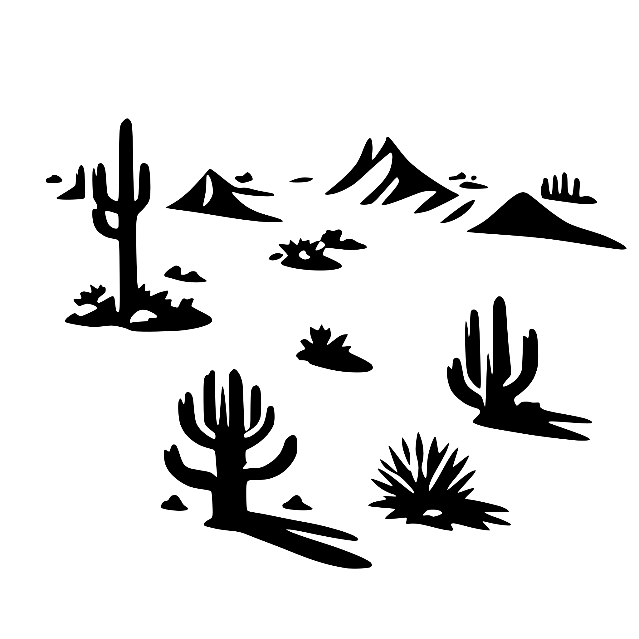 AI-generated SVG of 'desert ecosystem'