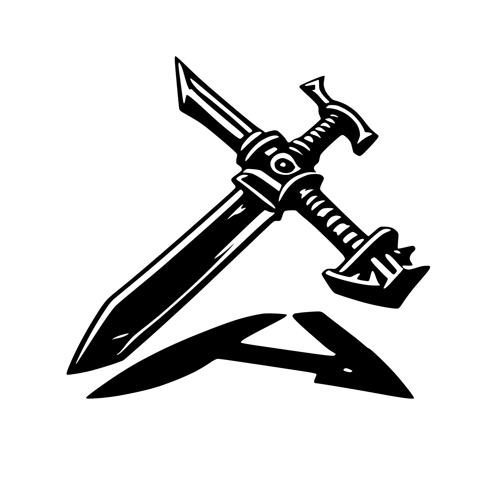 AI-generated SVG of a single Warhammer weapon