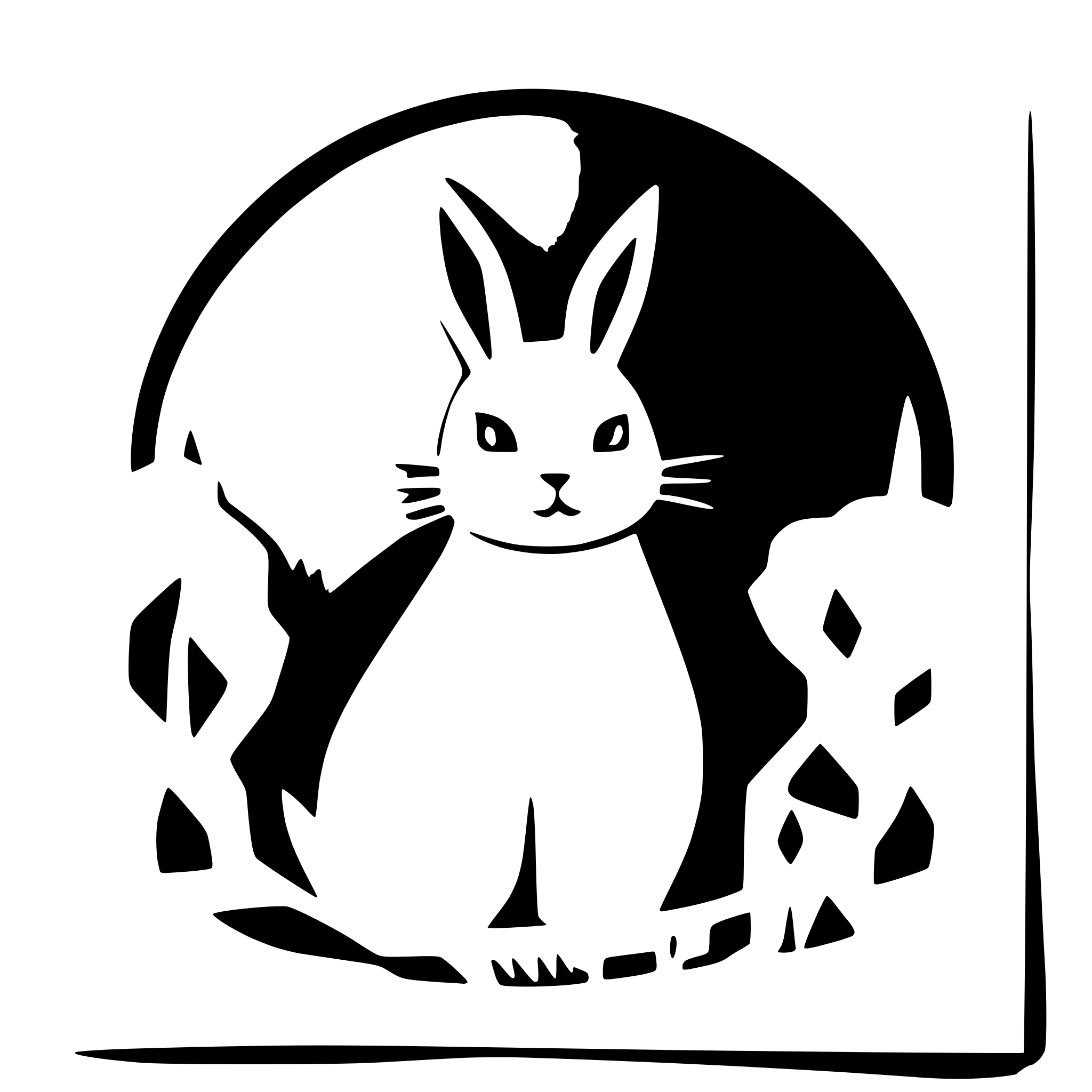AI-generated SVG of a rabbit under a full moon