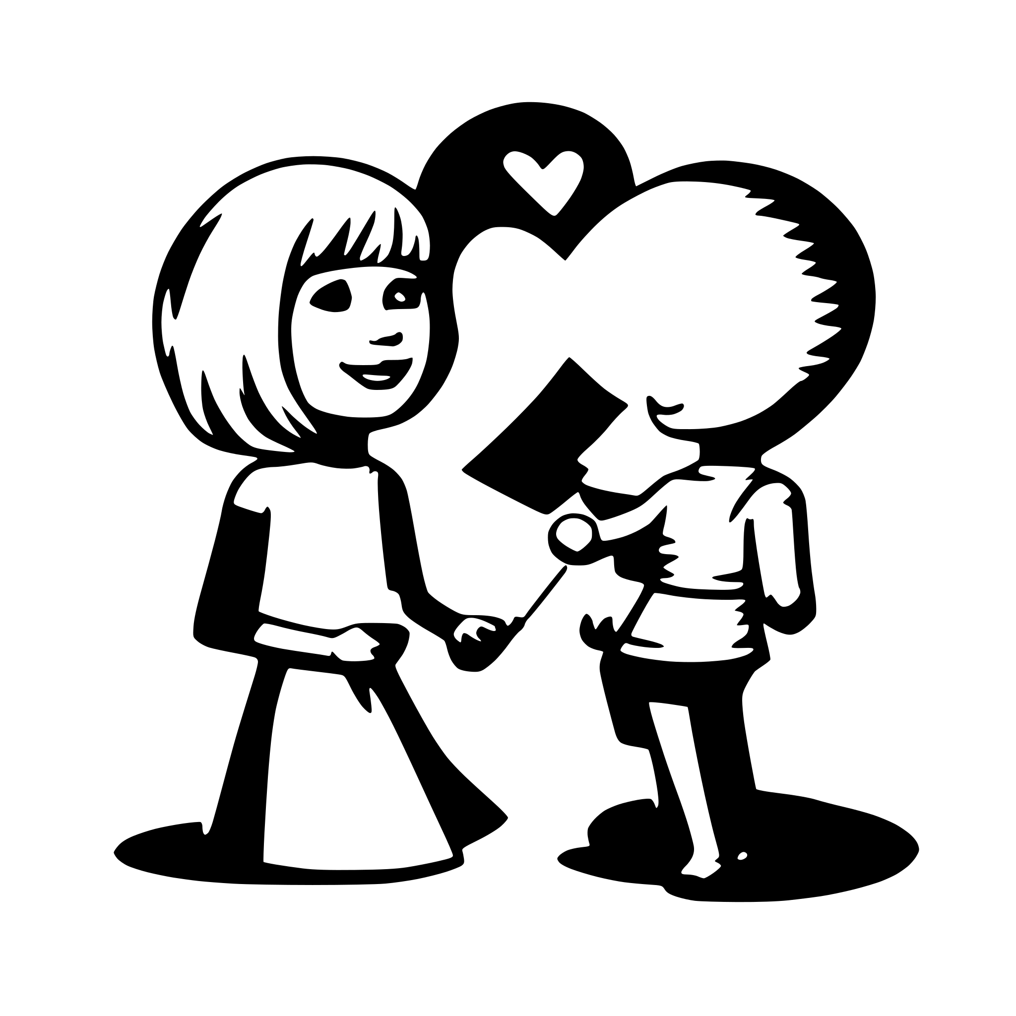 AI-generated SVG of a love