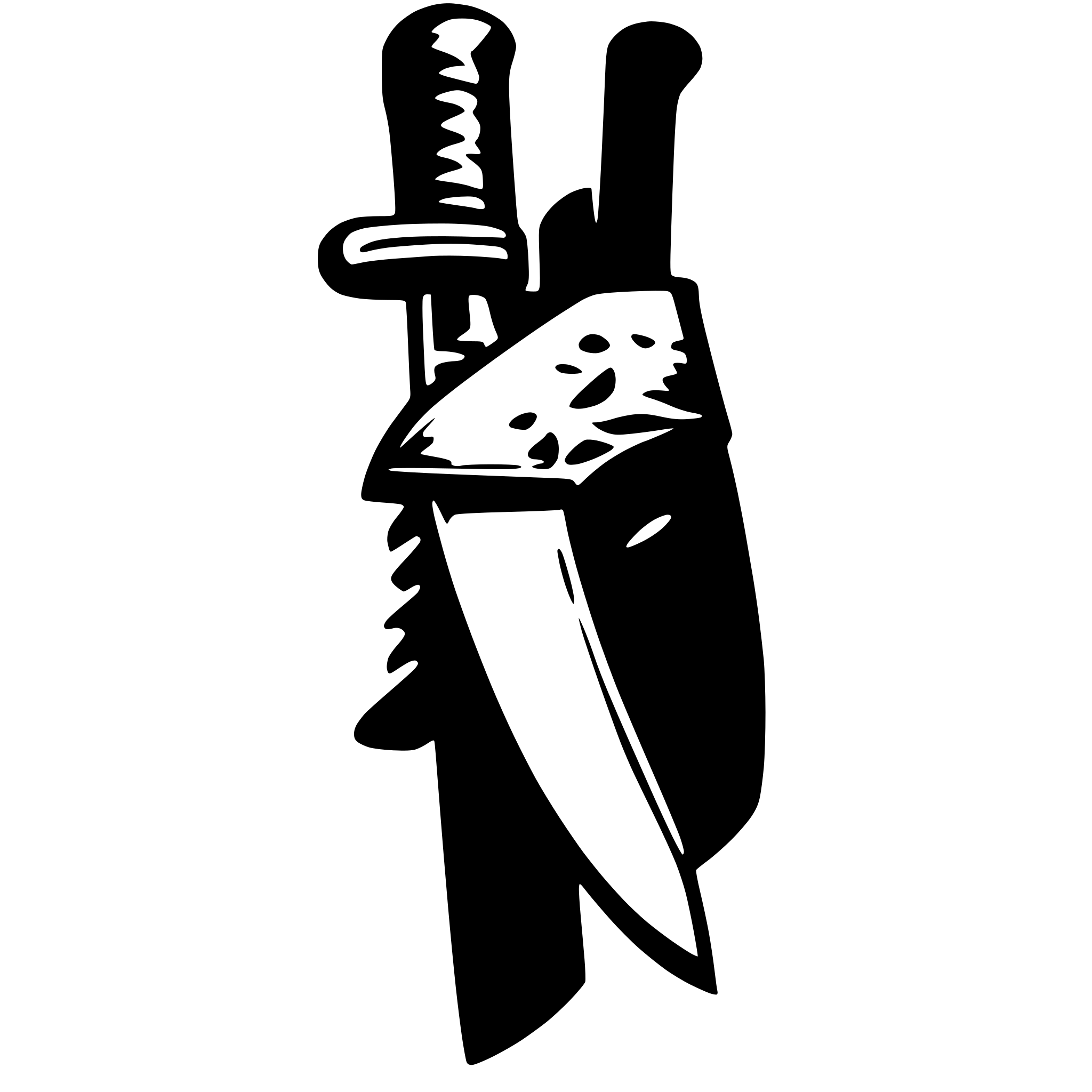 AI-generated SVG of a chef knife