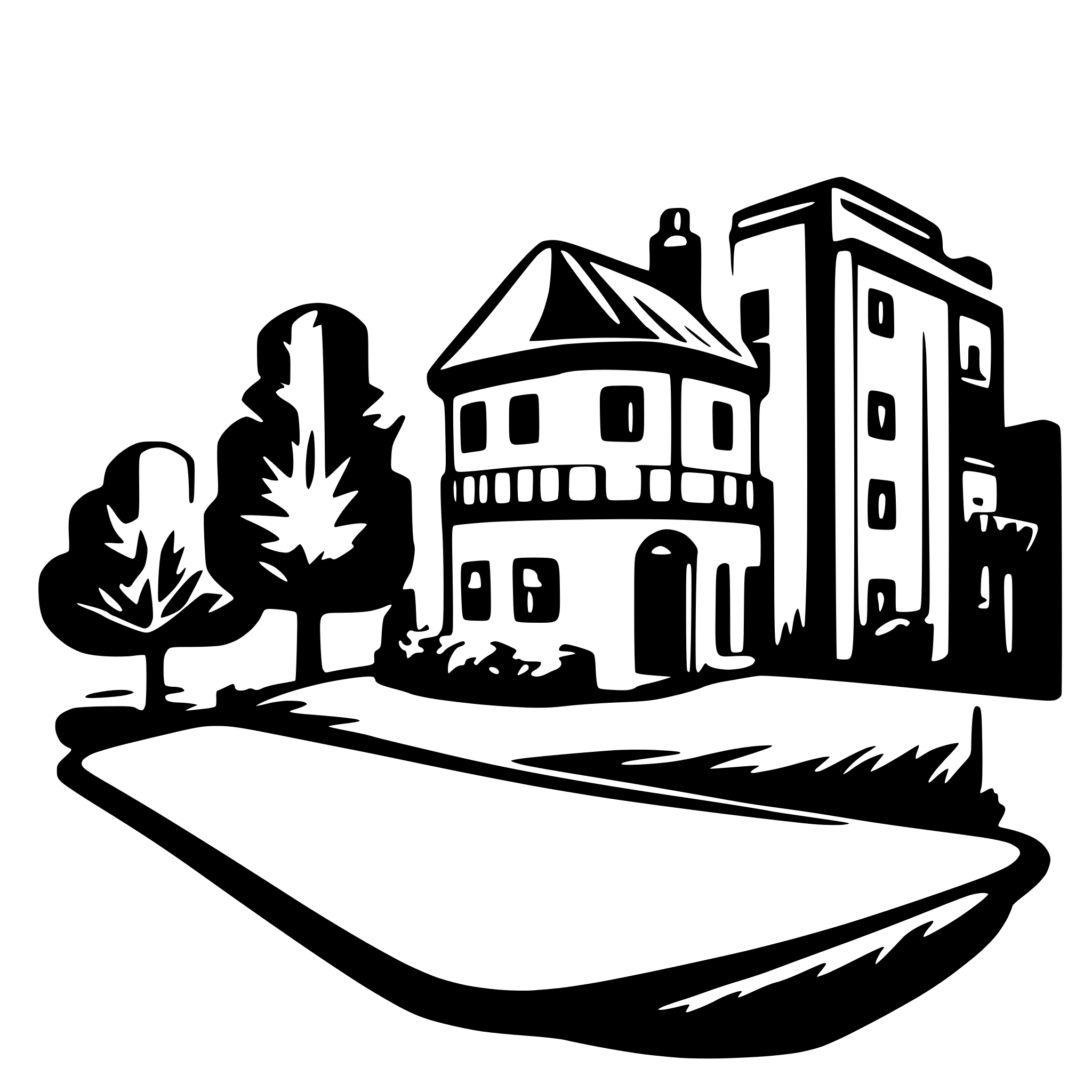 AI-generated SVG of a Símbolo para uma imobiliária