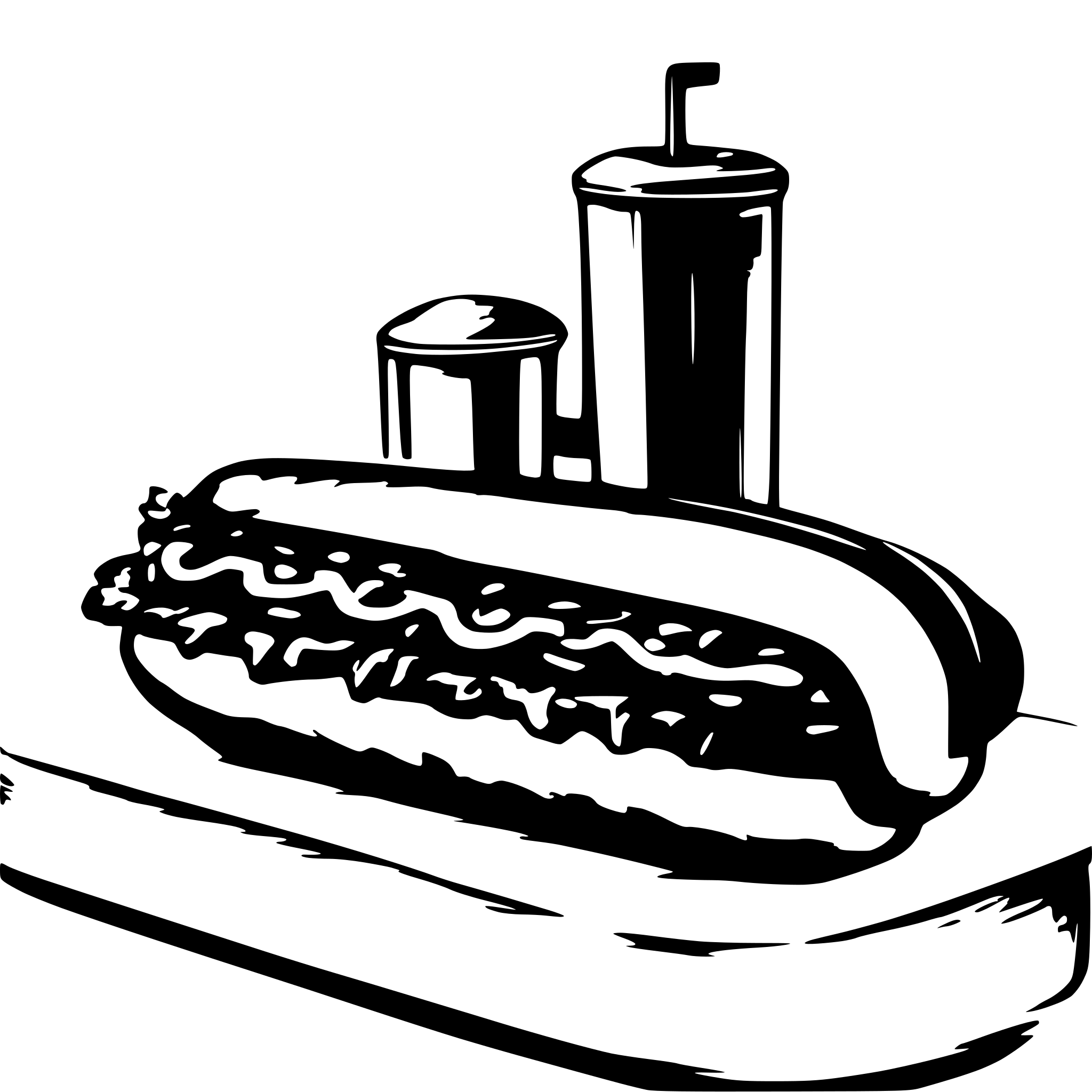 AI-generated SVG of a hot dog
