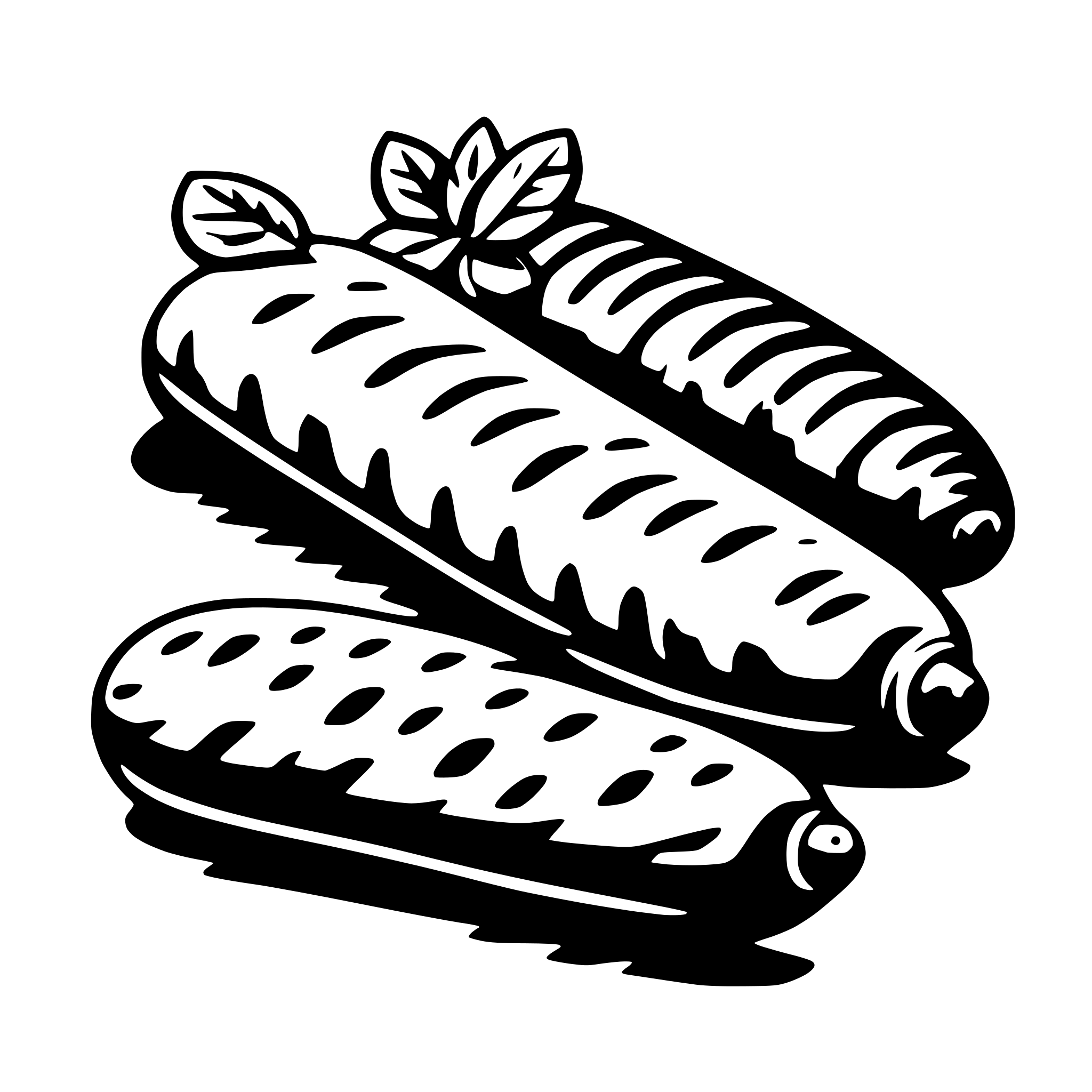AI-generated SVG of a sausage