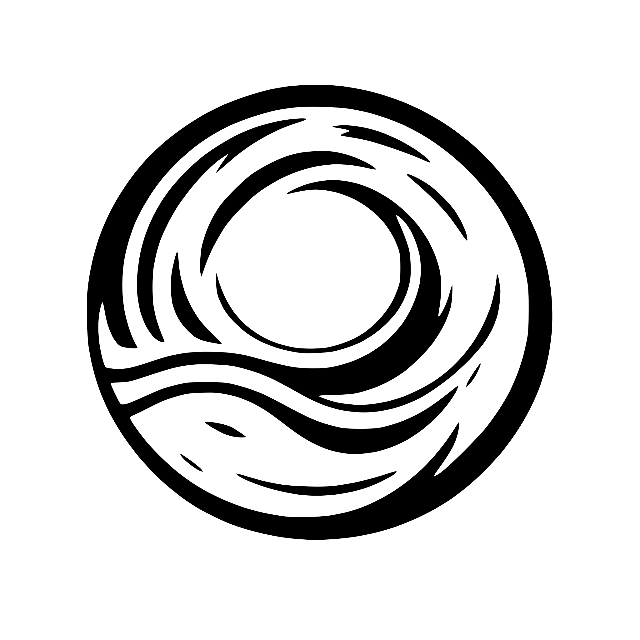 AI-generated SVG of a abstract waves forming a circle