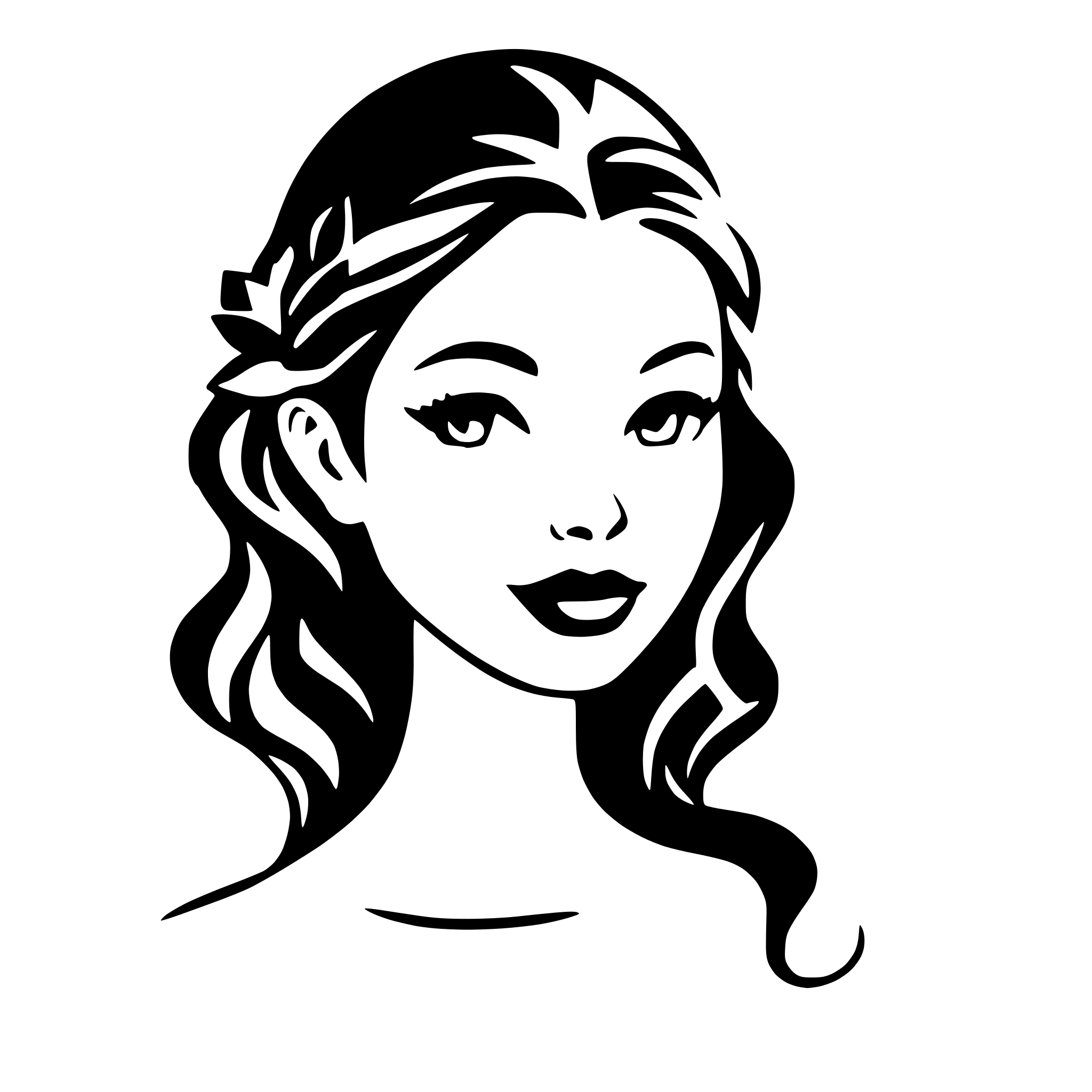 AI-generated SVG of a miss quince