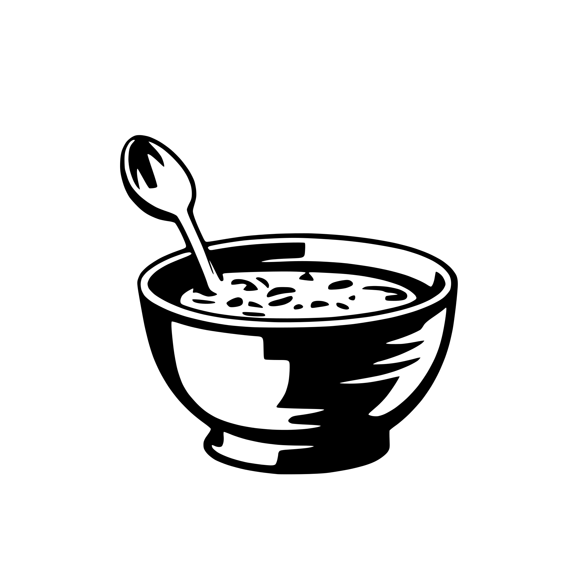 AI-generated SVG of a a soupbowl