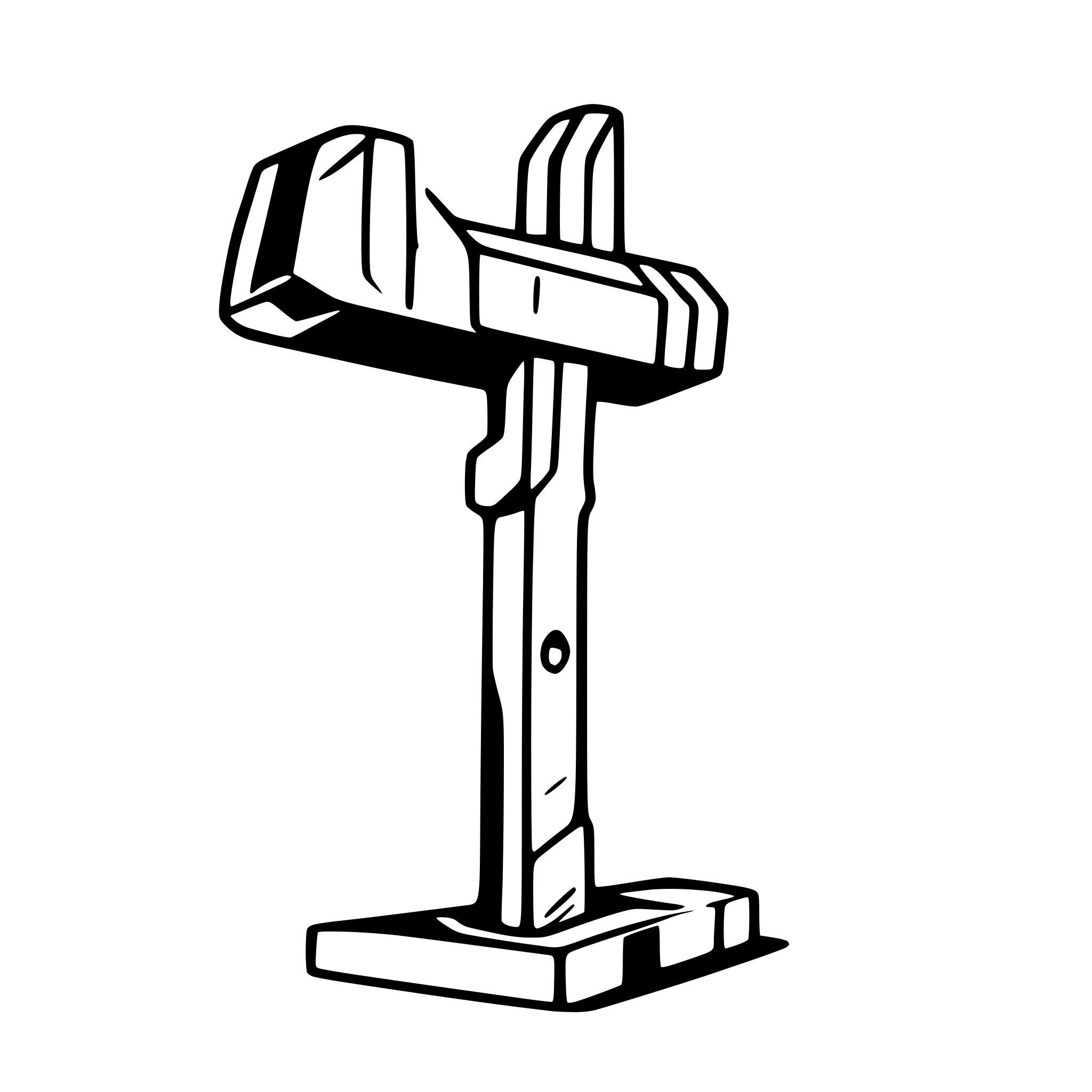 AI-generated SVG of 'a sledgehammer for war no background or shadows or other objects side view'