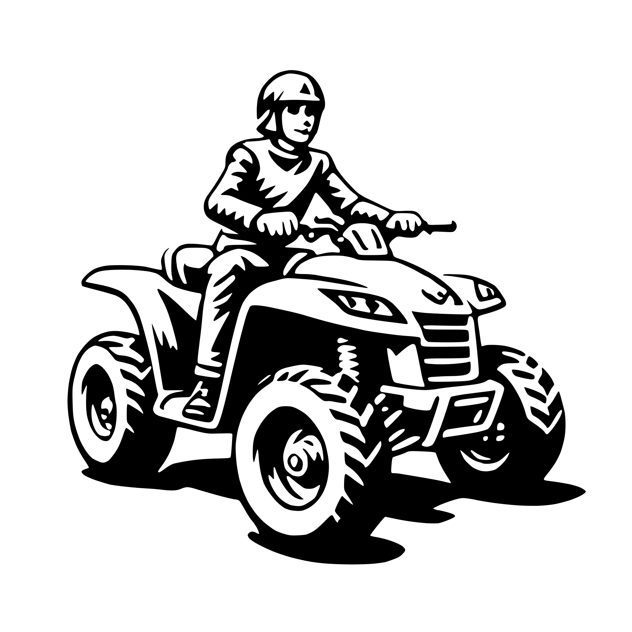 AI-generated SVG of 'quad bike'