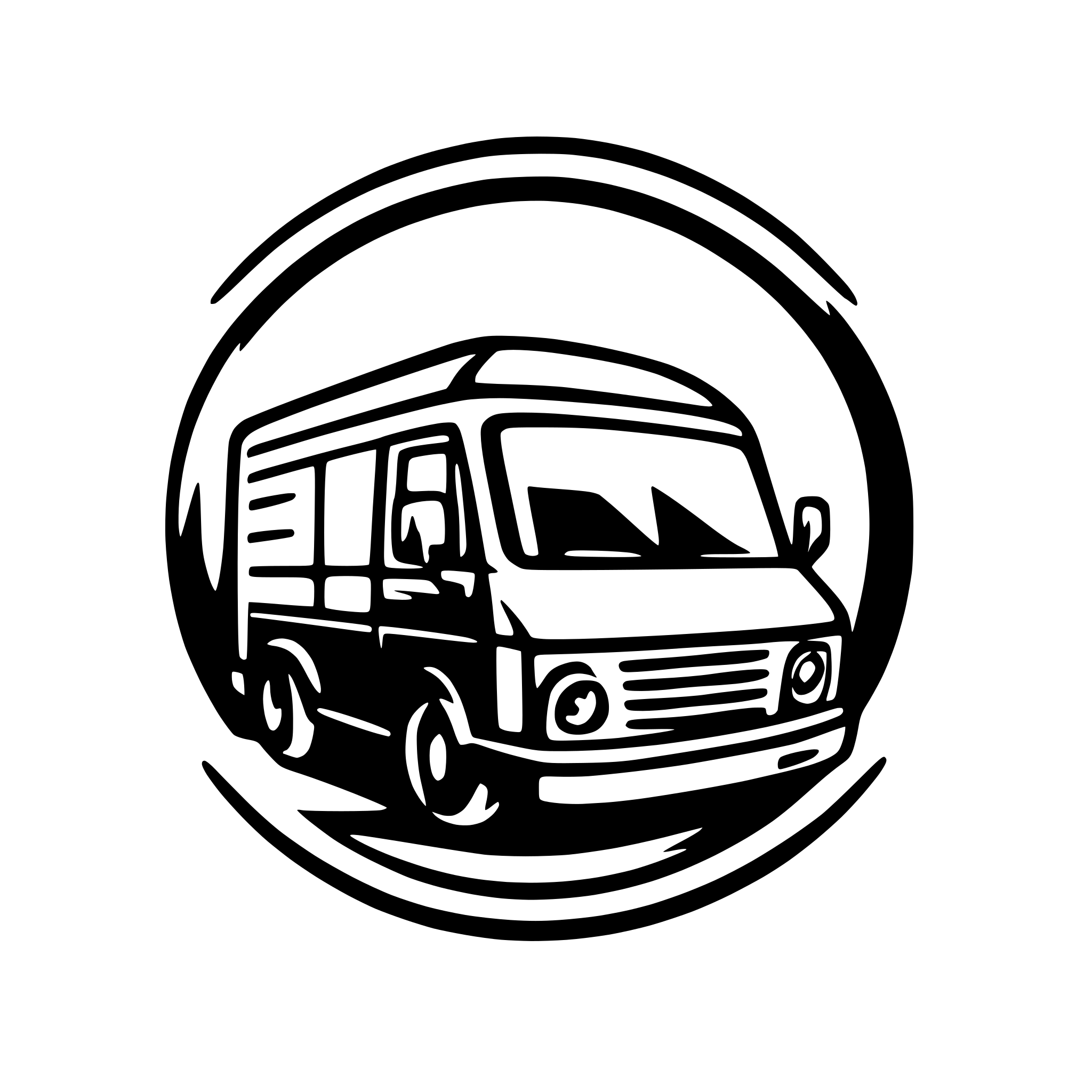 AI-generated SVG of 'a moving company van should be orizontal and without logo on the van, with boxes'