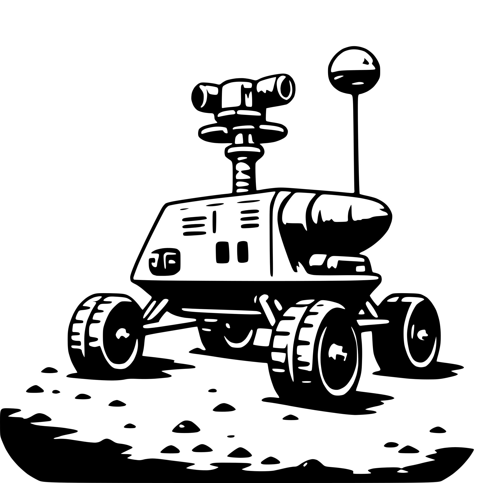 AI-generated SVG of 'mars rover'