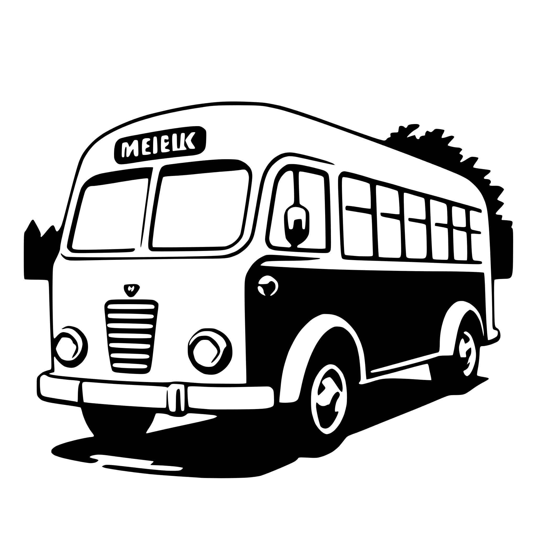 AI-generated SVG of a bus