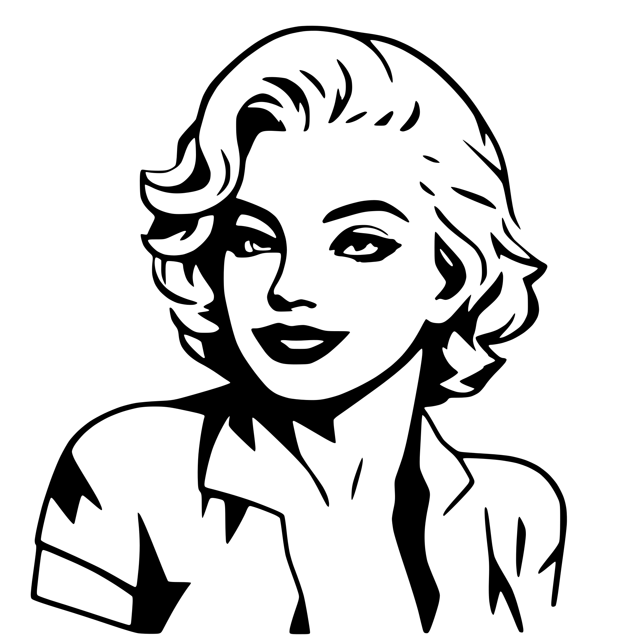 AI-generated SVG of a Marilyn Monroe