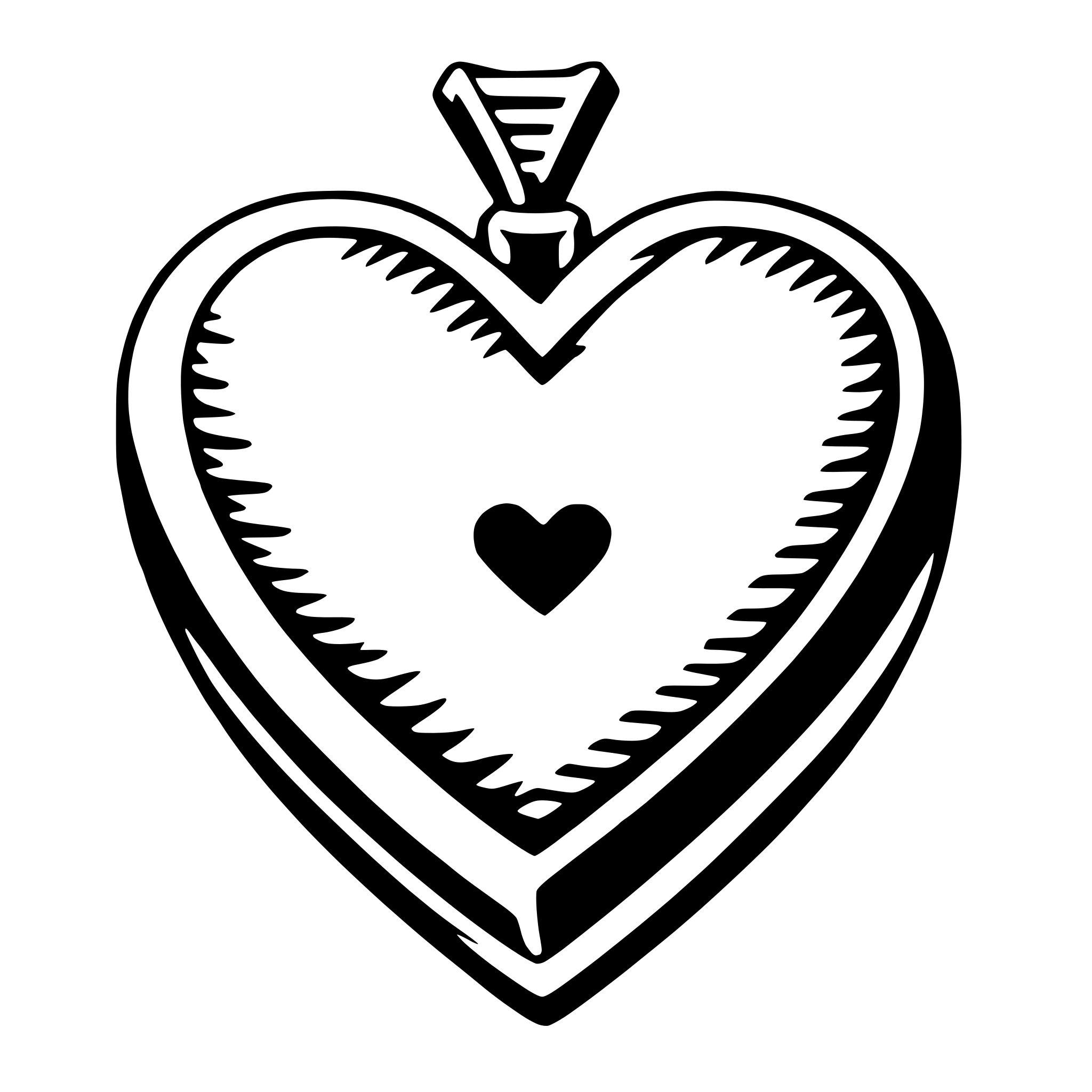 AI-generated SVG of a heart-shaped locket