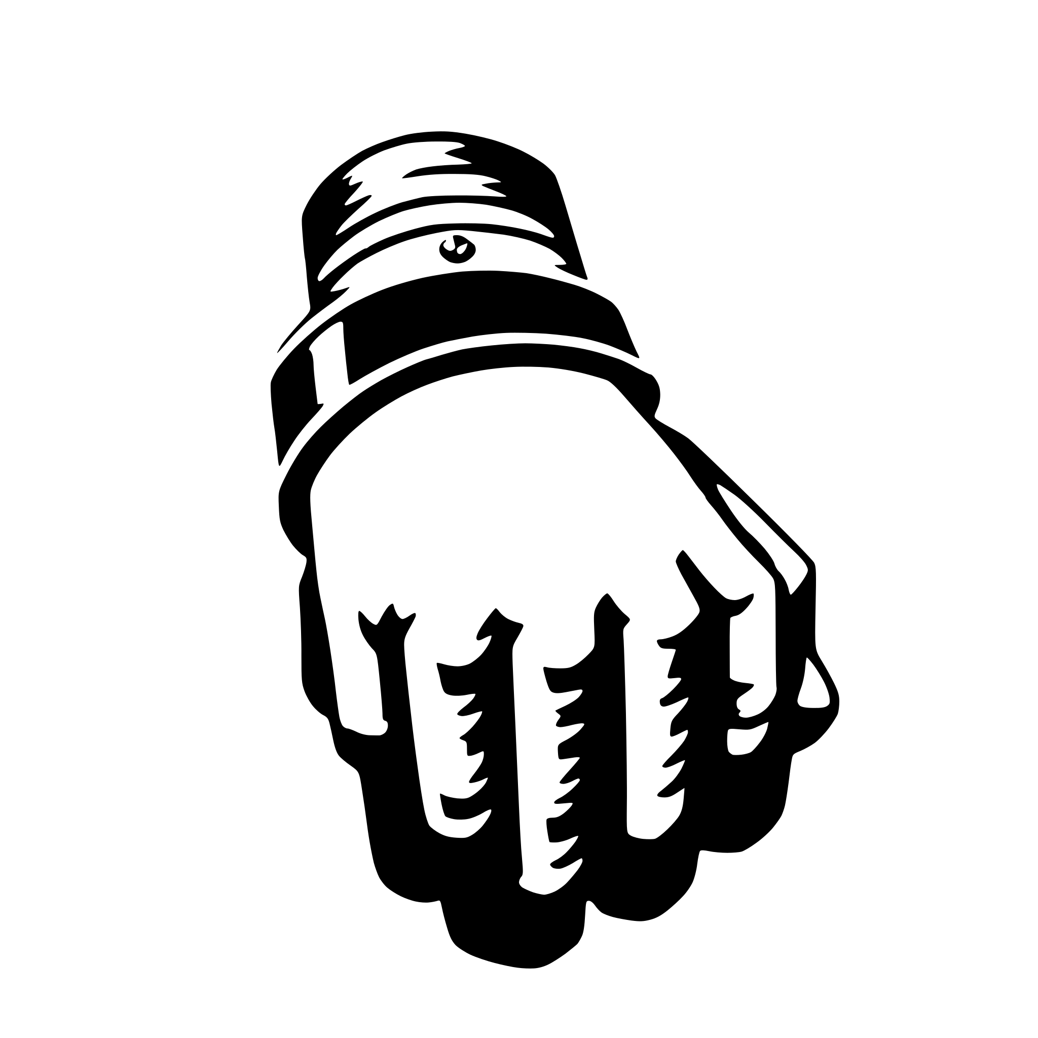 AI-generated SVG of a wristband
