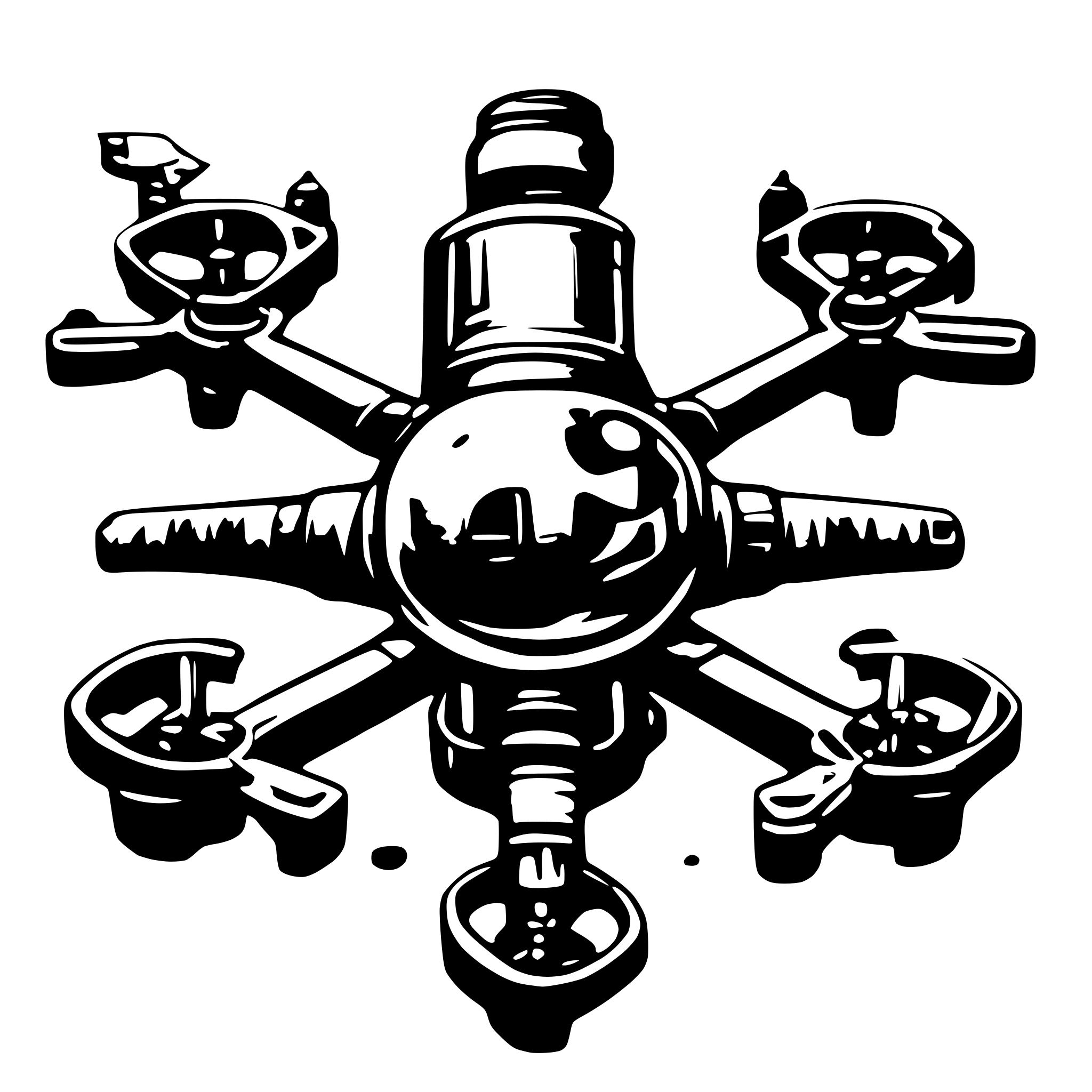 AI-generated SVG of a drone