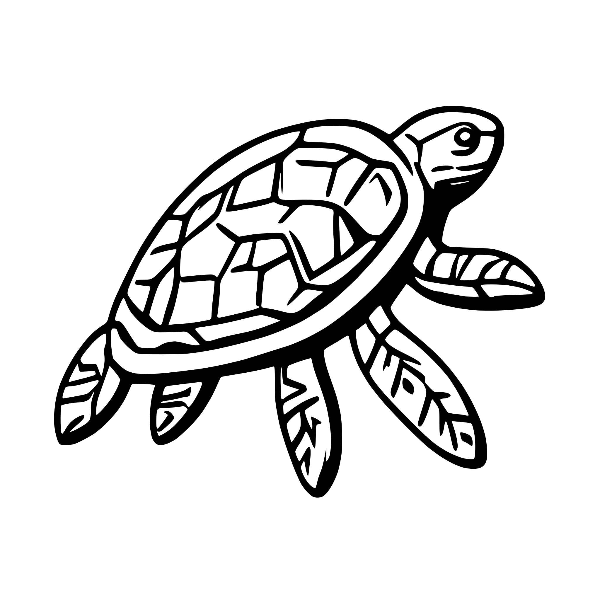 AI-generated SVG of a Turtles