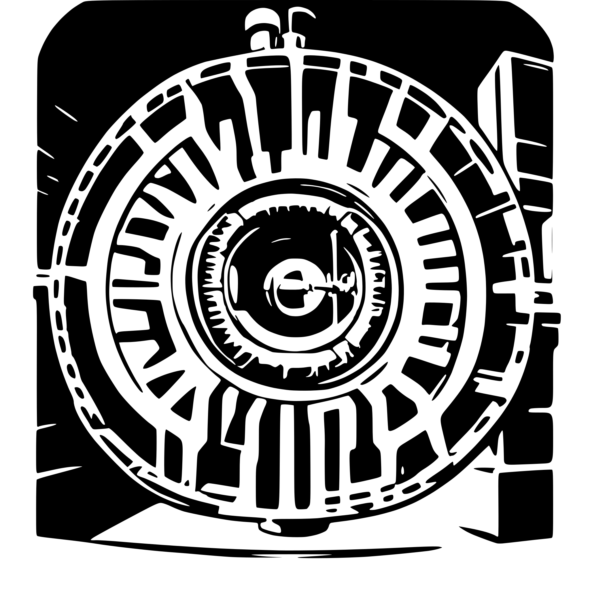 AI-generated SVG of a an ion magnetic field line in a tokamak