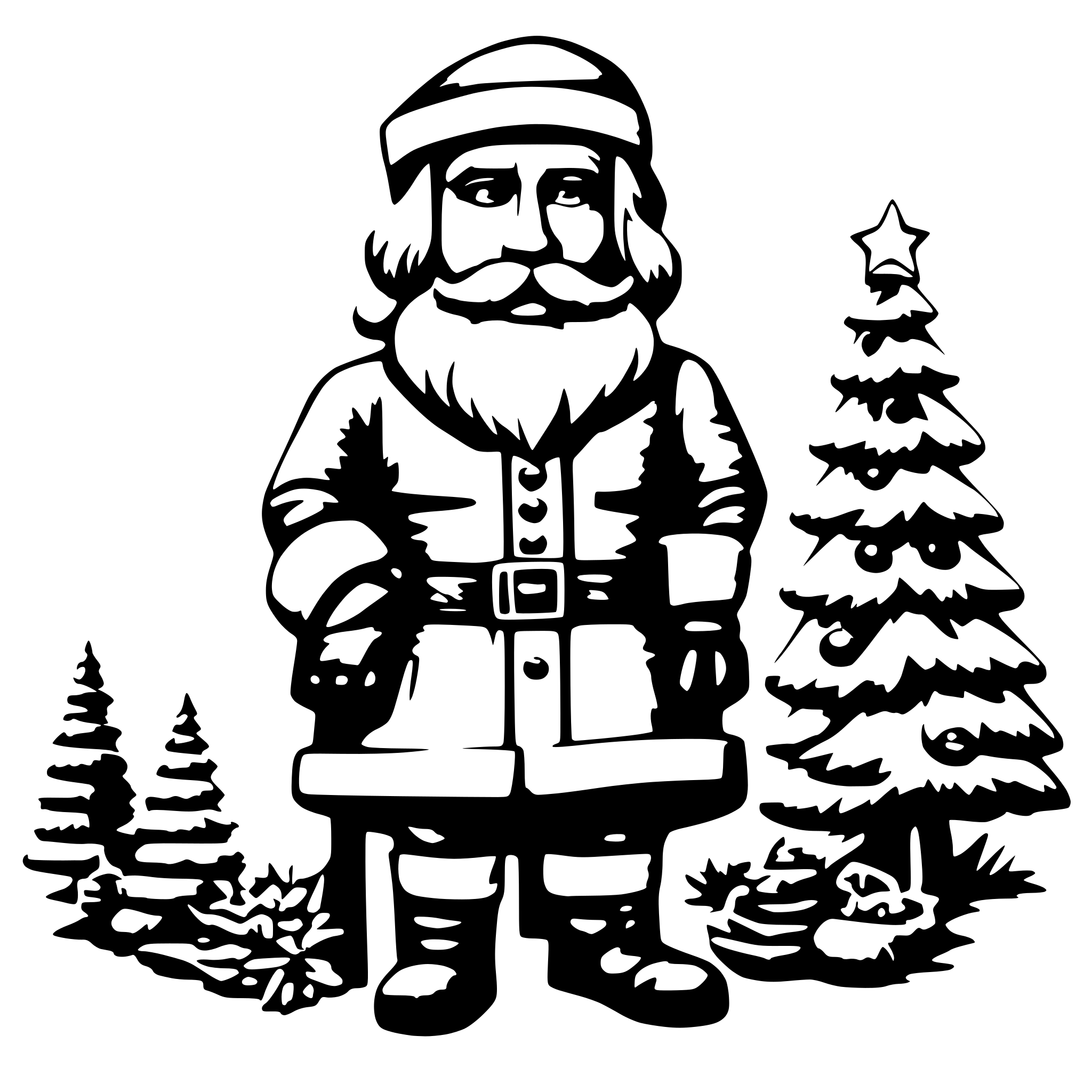 AI-generated SVG of 'Weihnachtsmann'