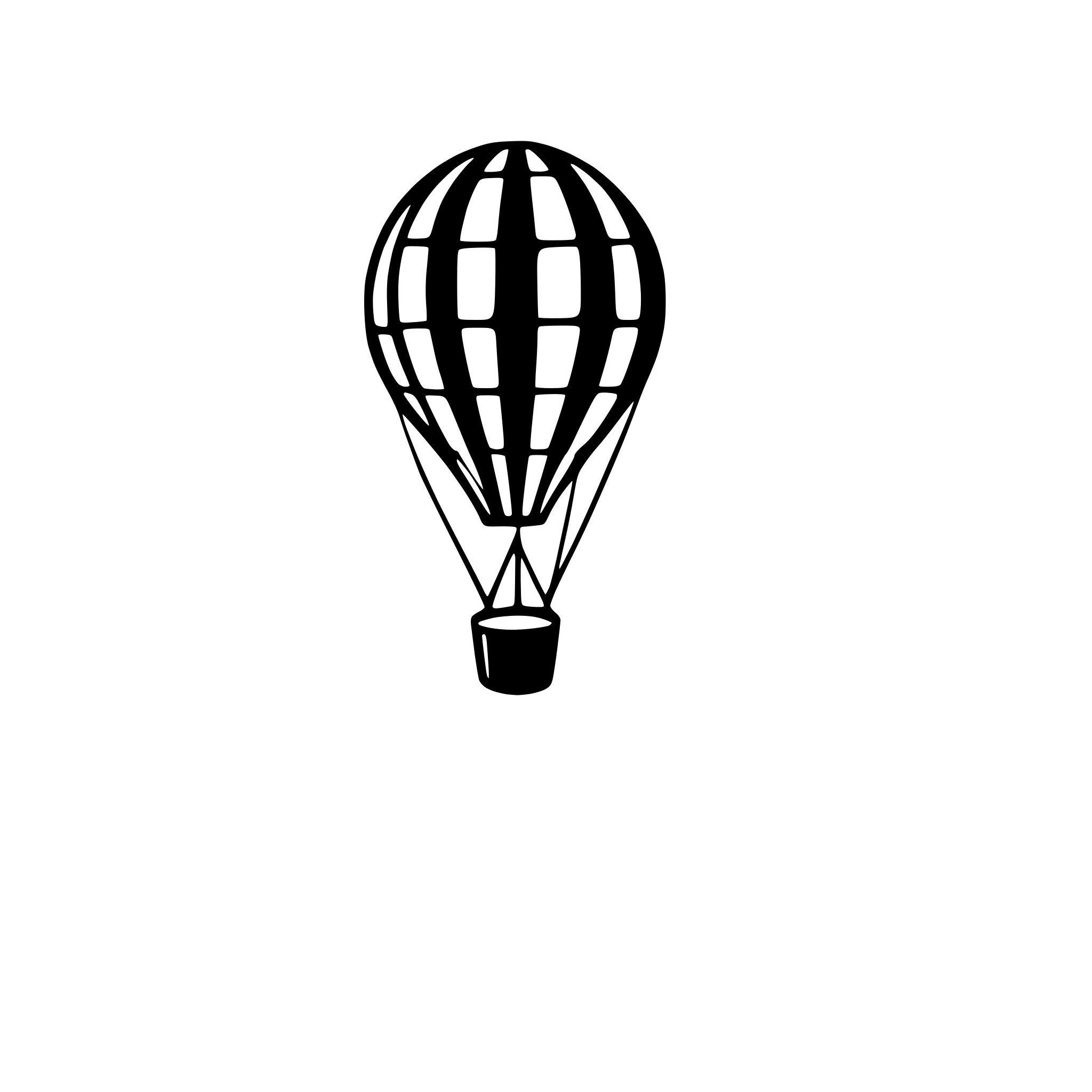 AI-generated SVG of 'hot air balloon in sky'