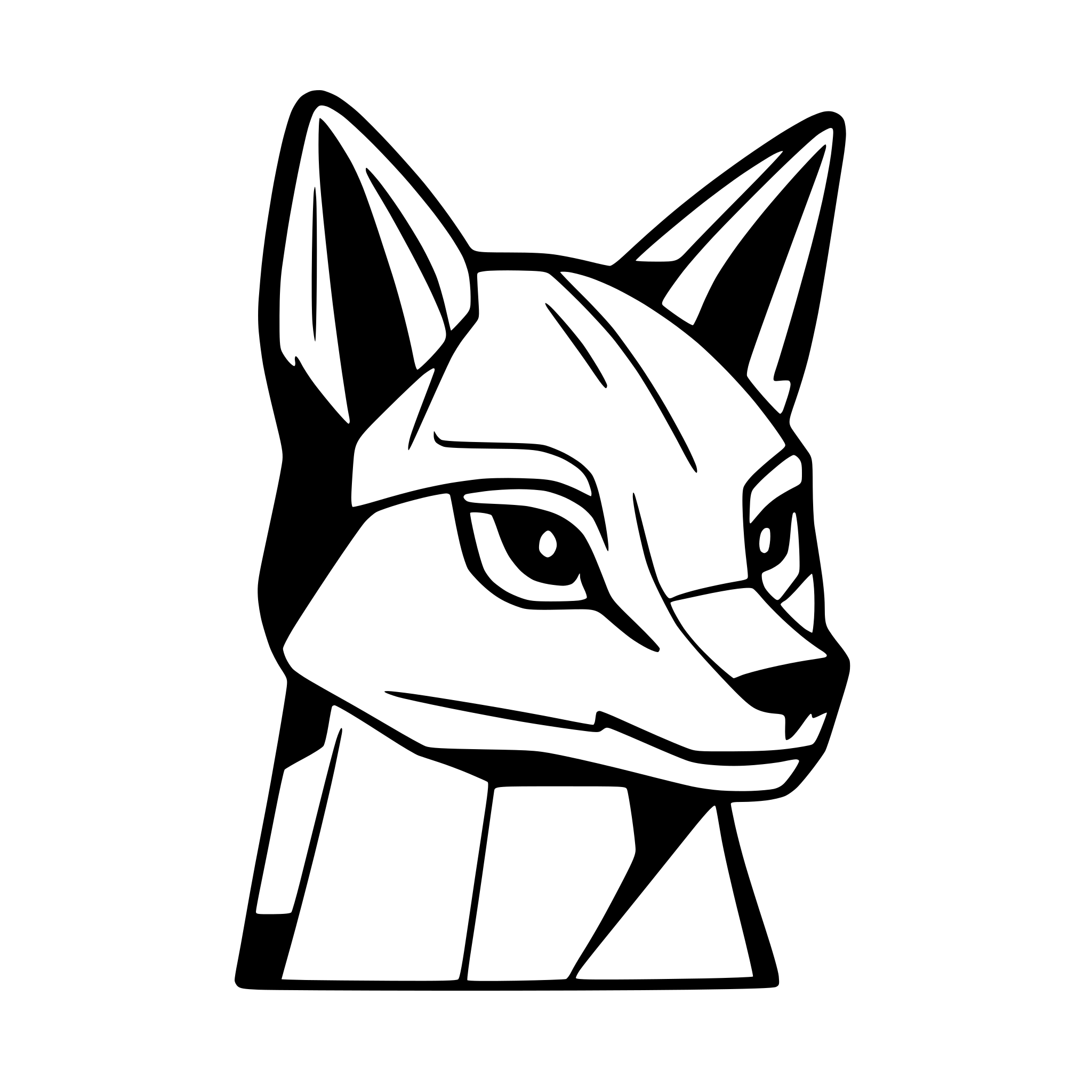 AI-generated SVG of a geometric fox
