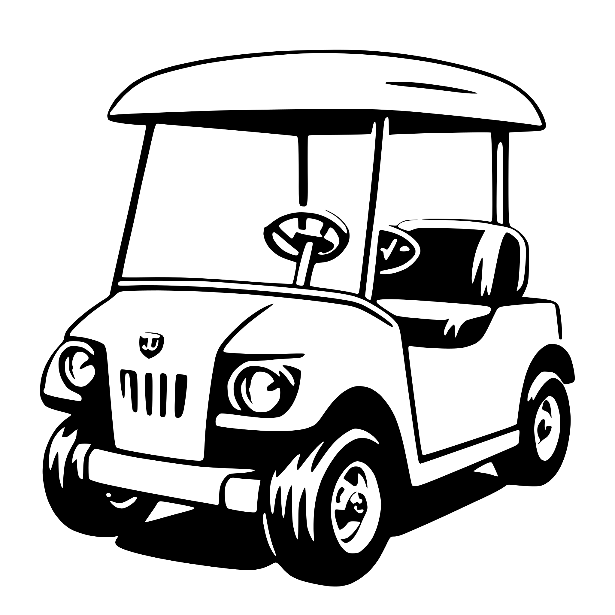 AI-generated SVG of 'golf cart'