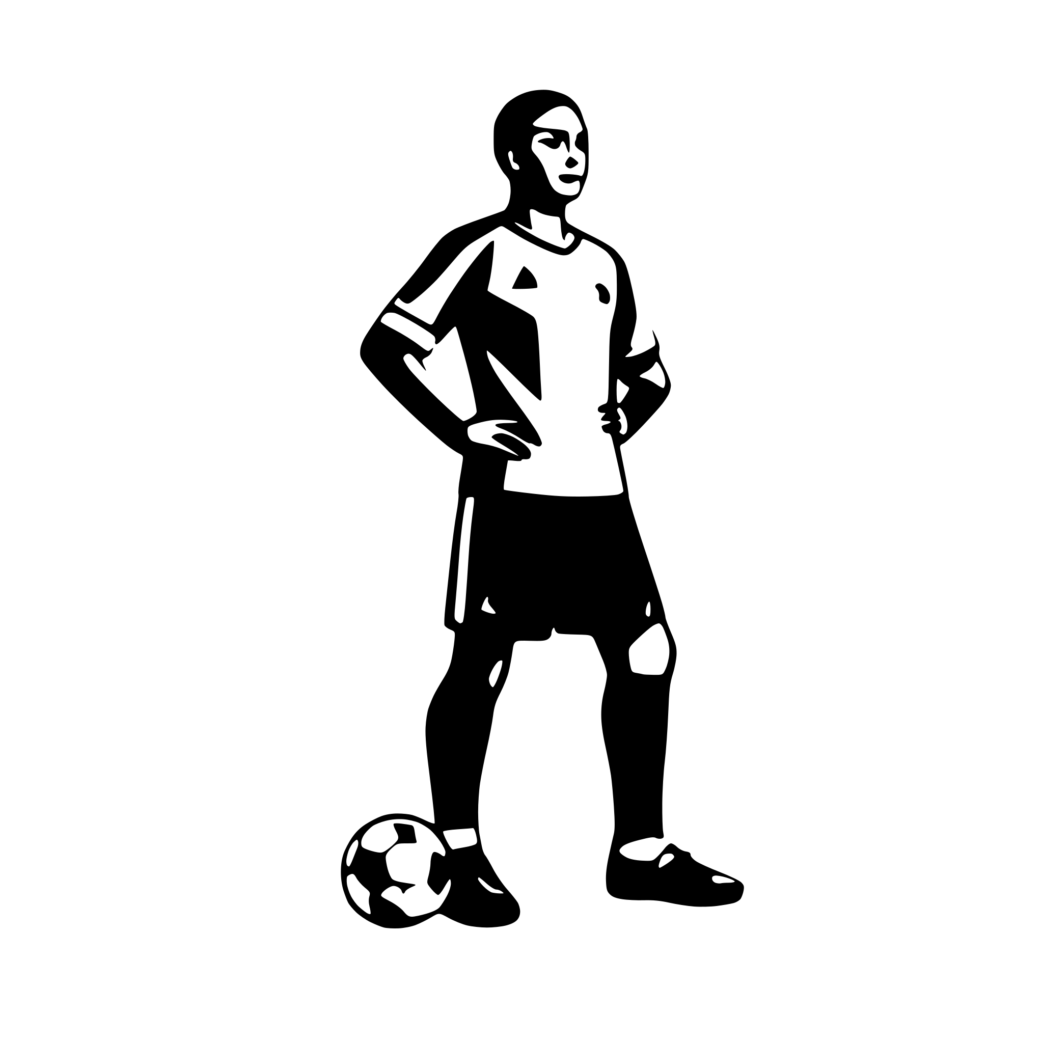 AI-generated SVG of 'soccer player'