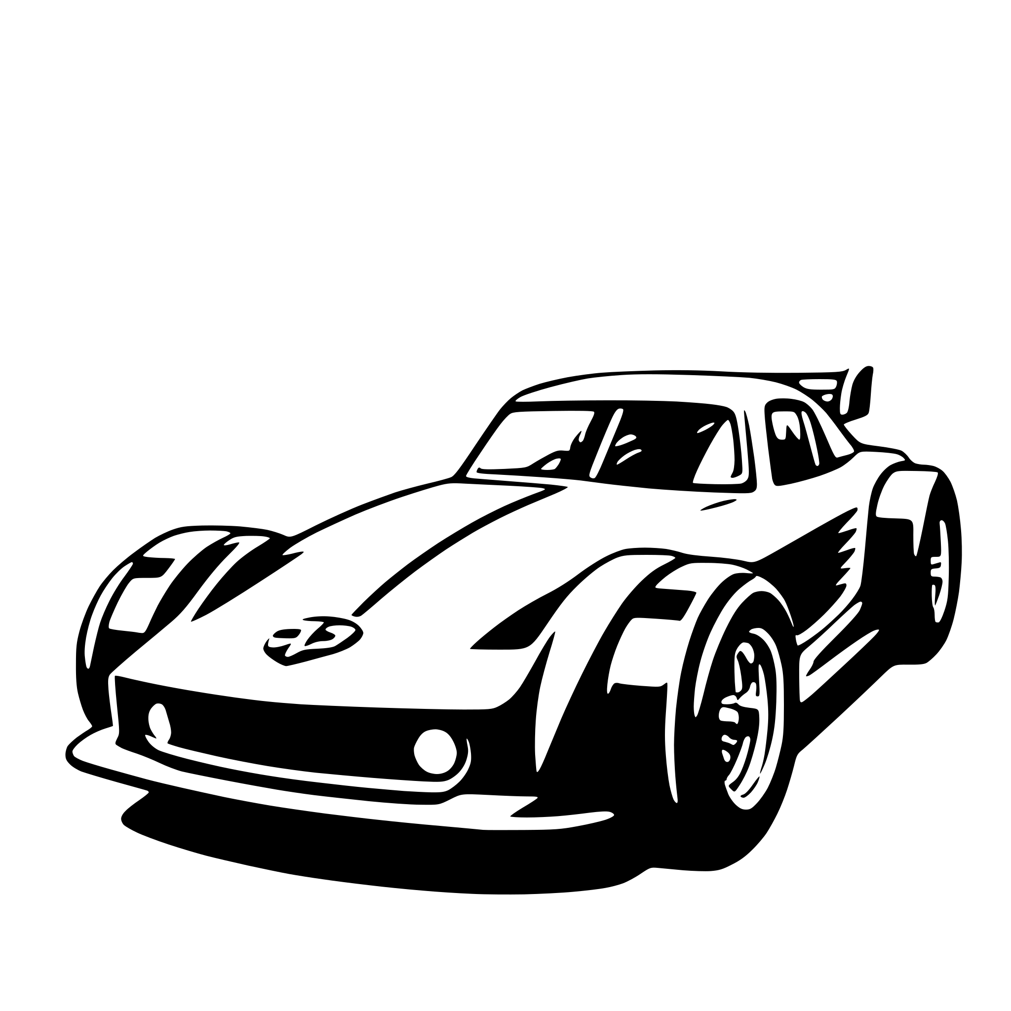 AI-generated SVG of 'race car'