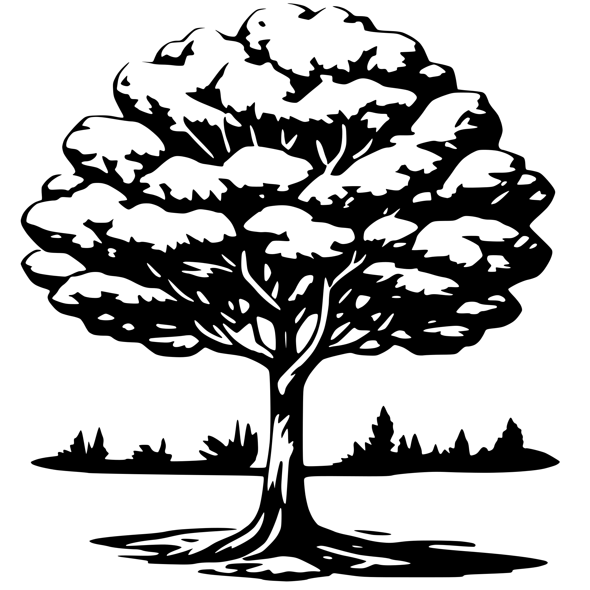 AI-generated SVG of a tree