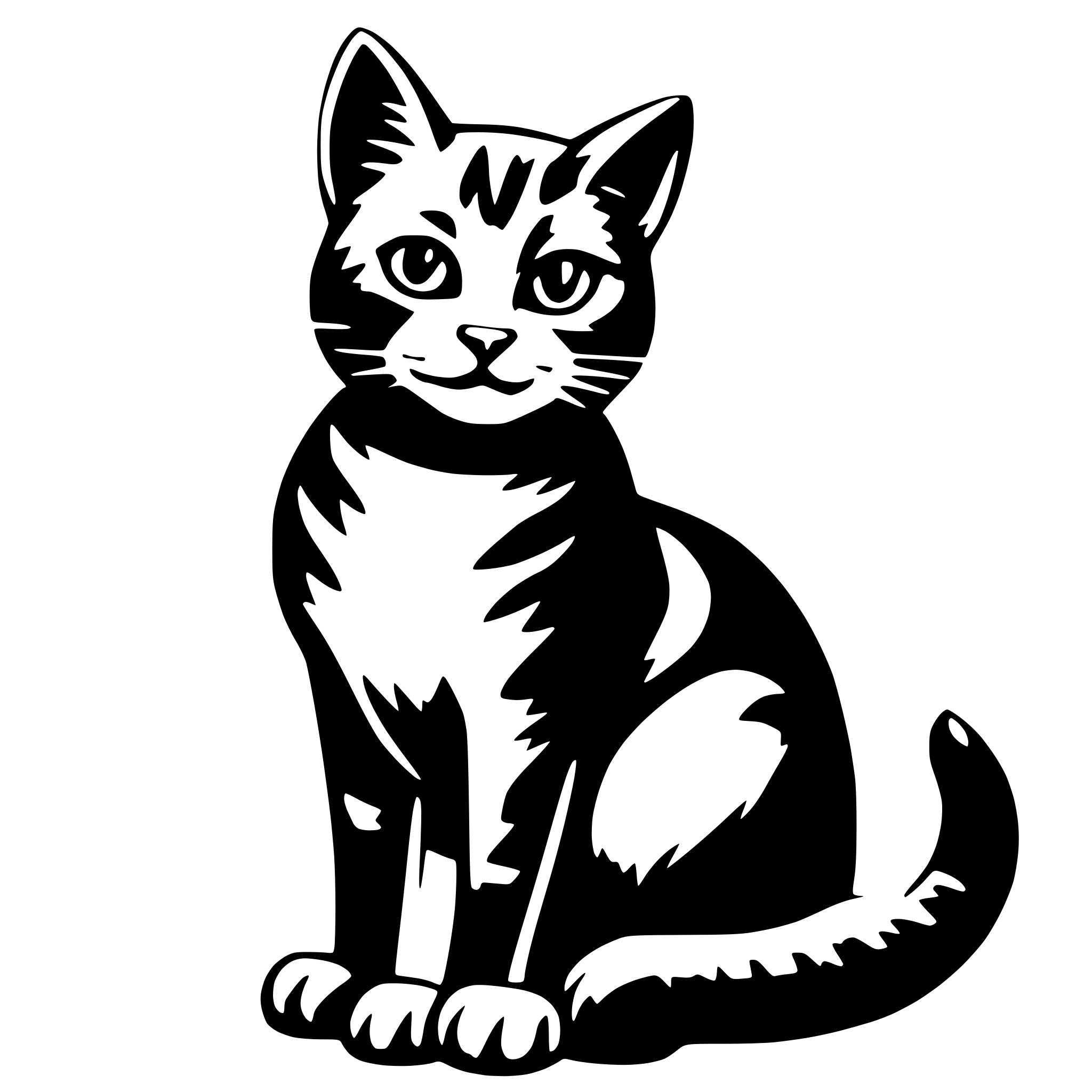 AI-generated SVG of 'cat'
