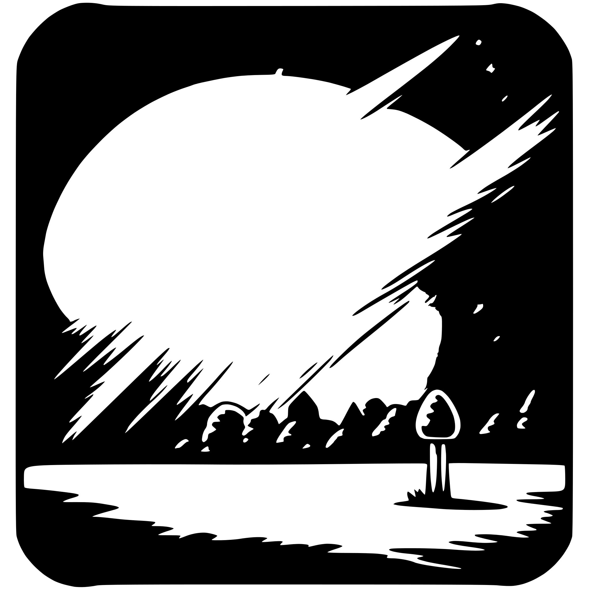 AI-generated SVG of a meteor shower