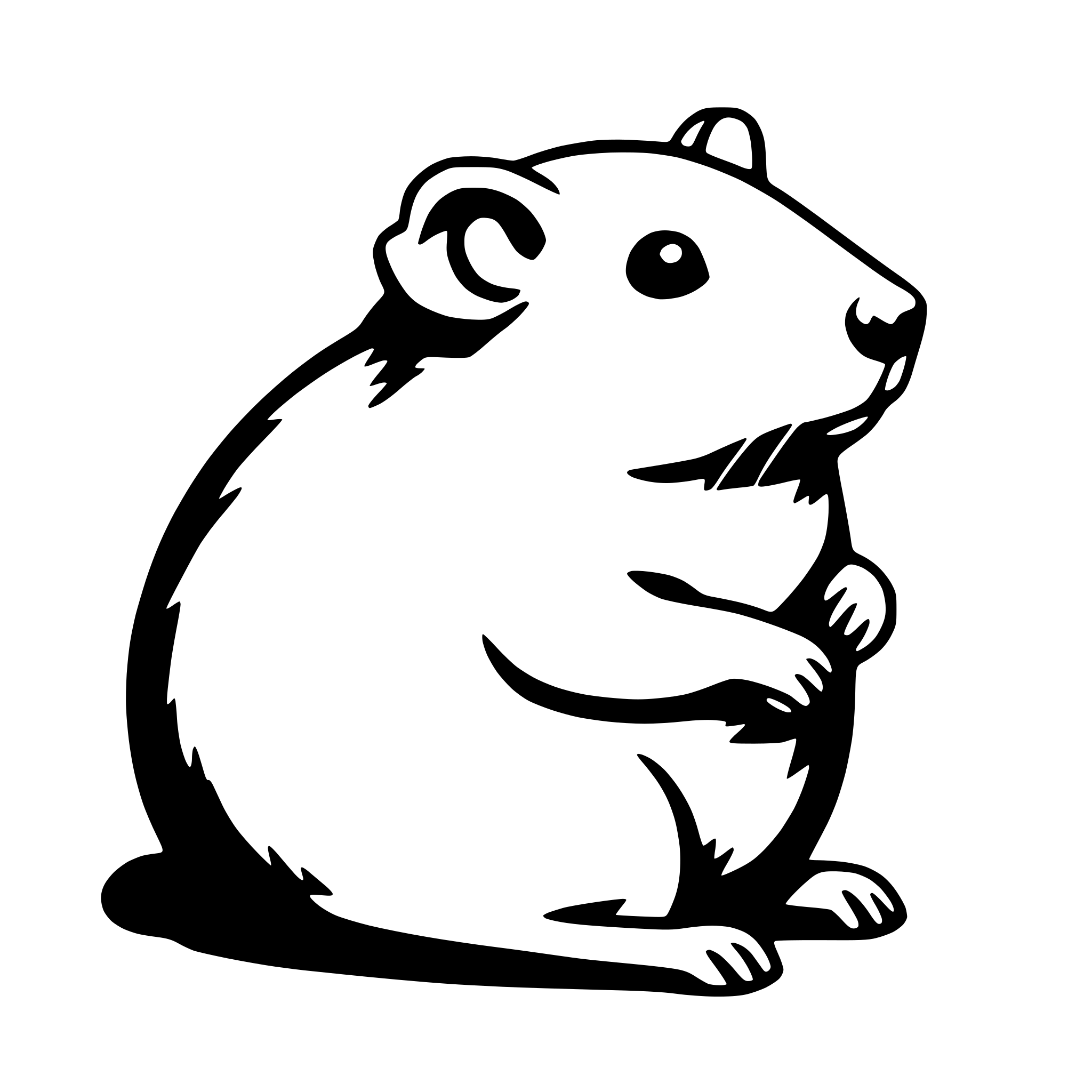 AI-generated SVG of a hamster