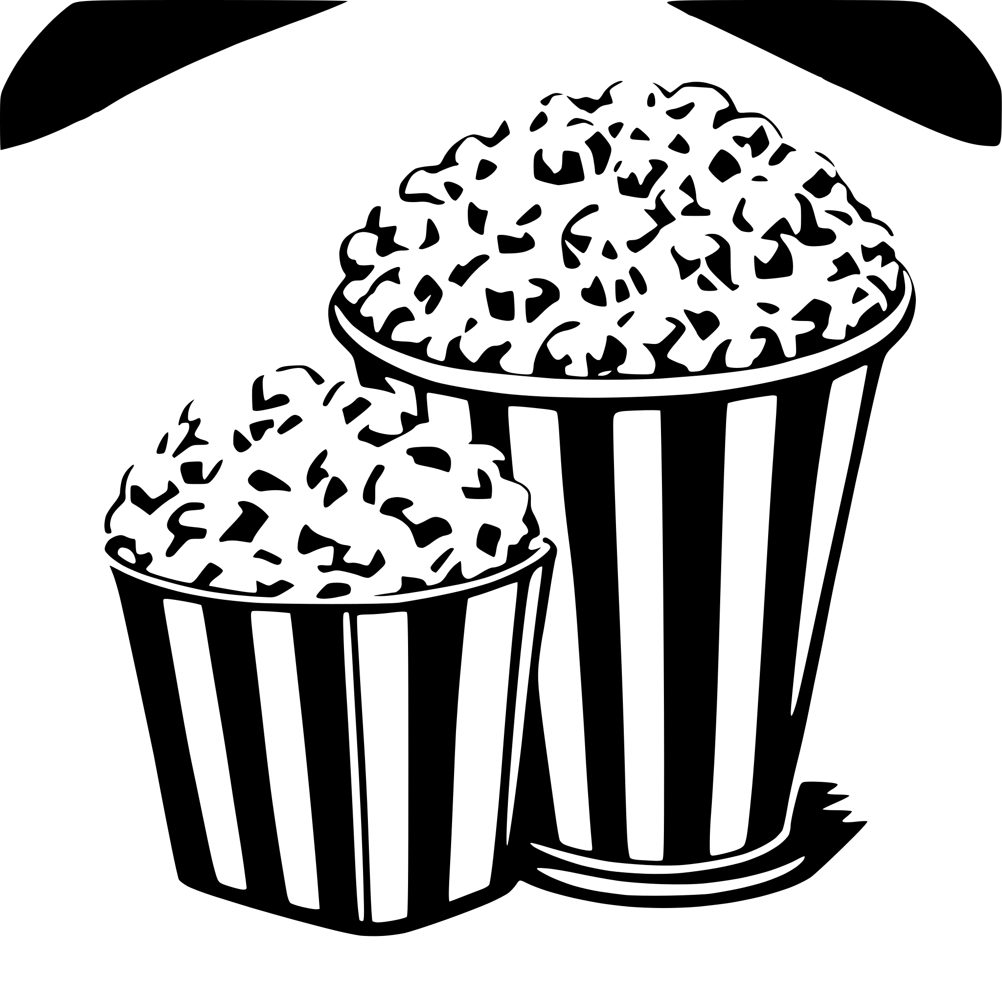 AI-generated SVG of 'popcorn and cola'