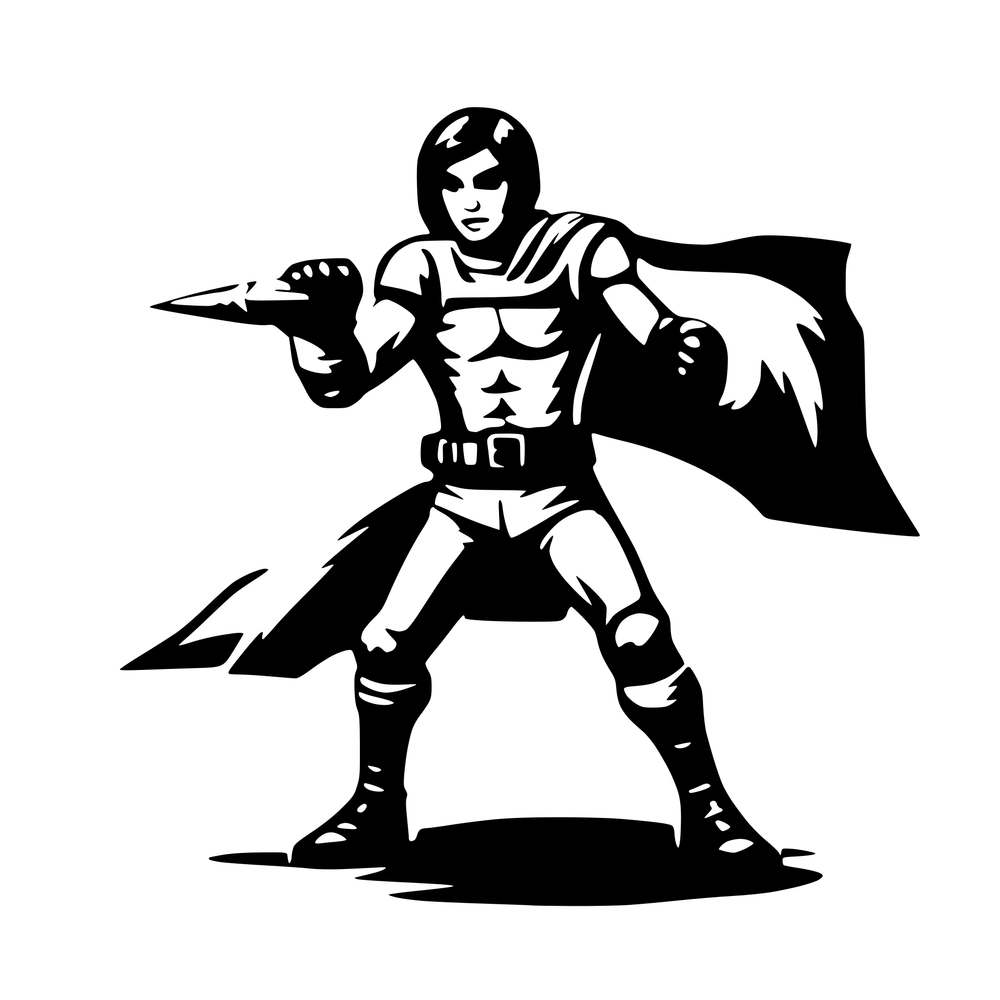 AI-generated SVG of 'fighter'