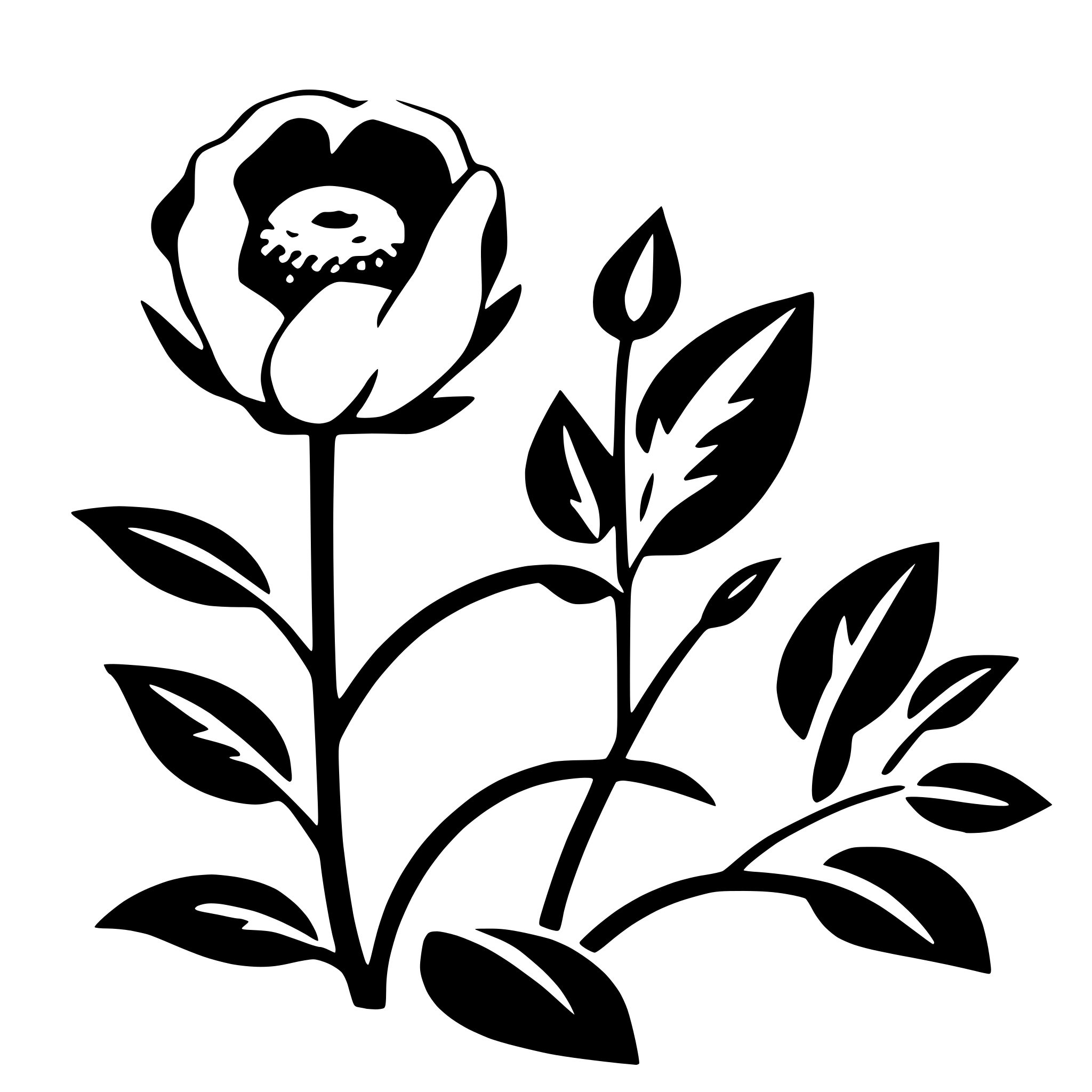 AI-generated SVG of a georgia o'keeffe