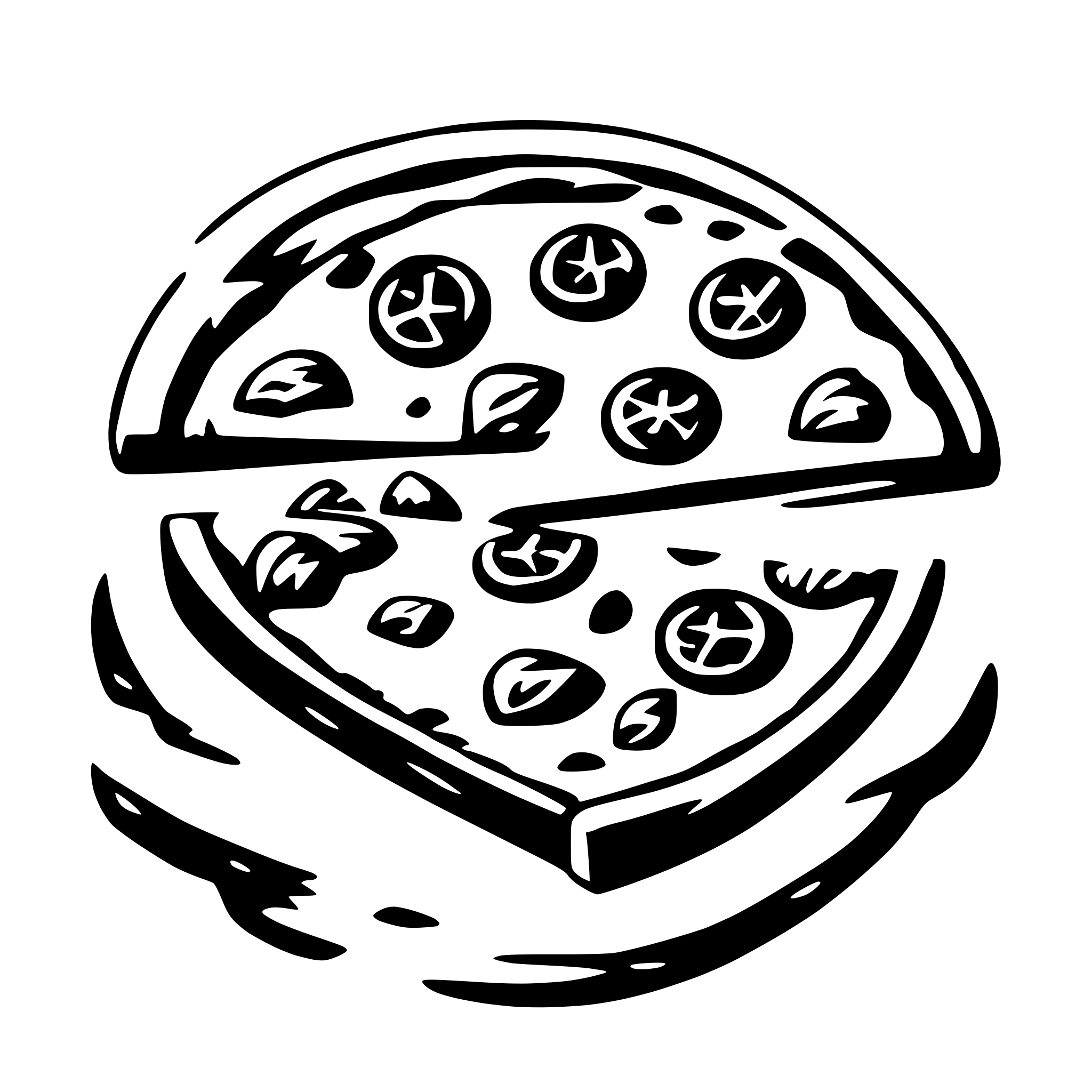 AI-generated SVG of 'slice of pizza'