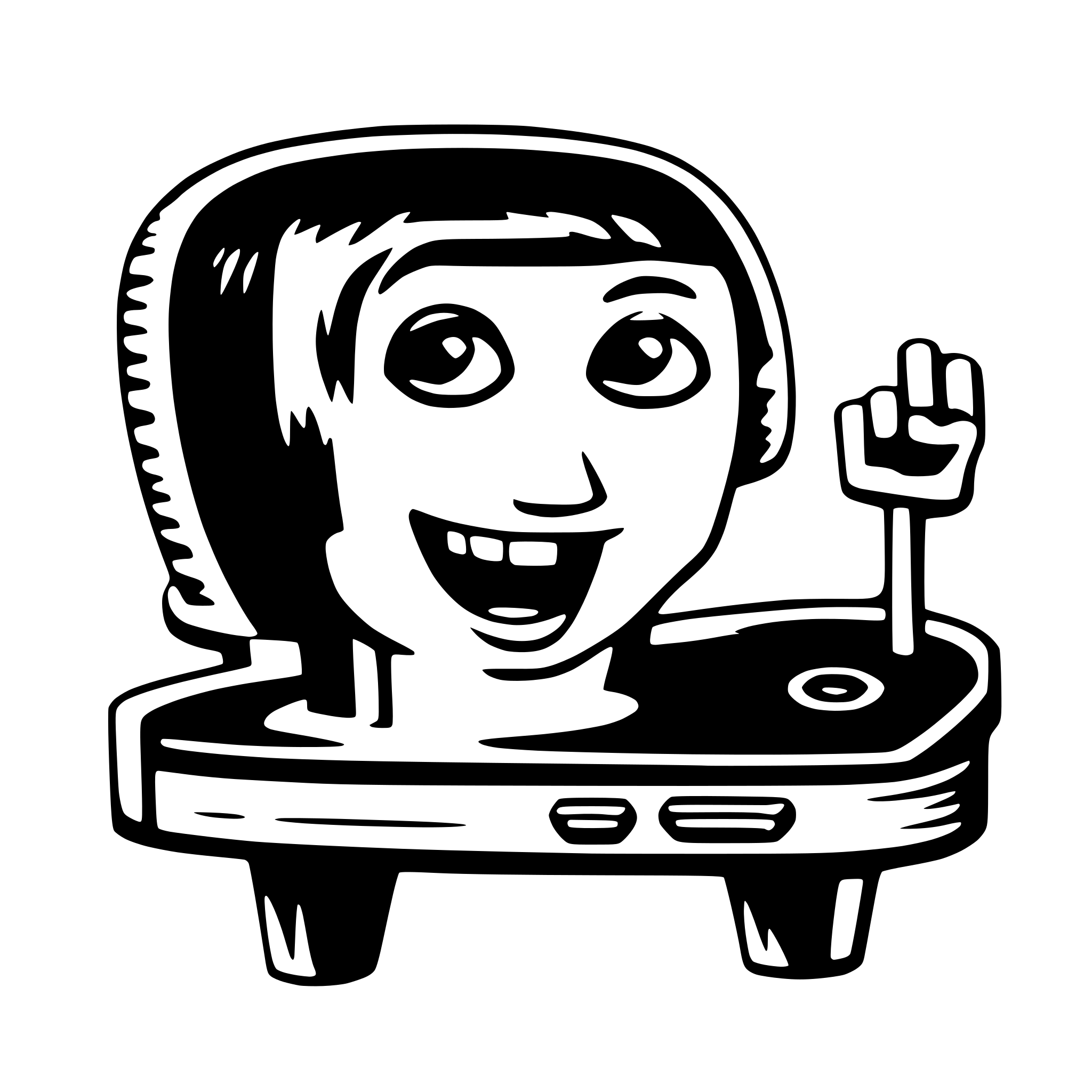 AI-generated SVG of a appicon soundboard music funny