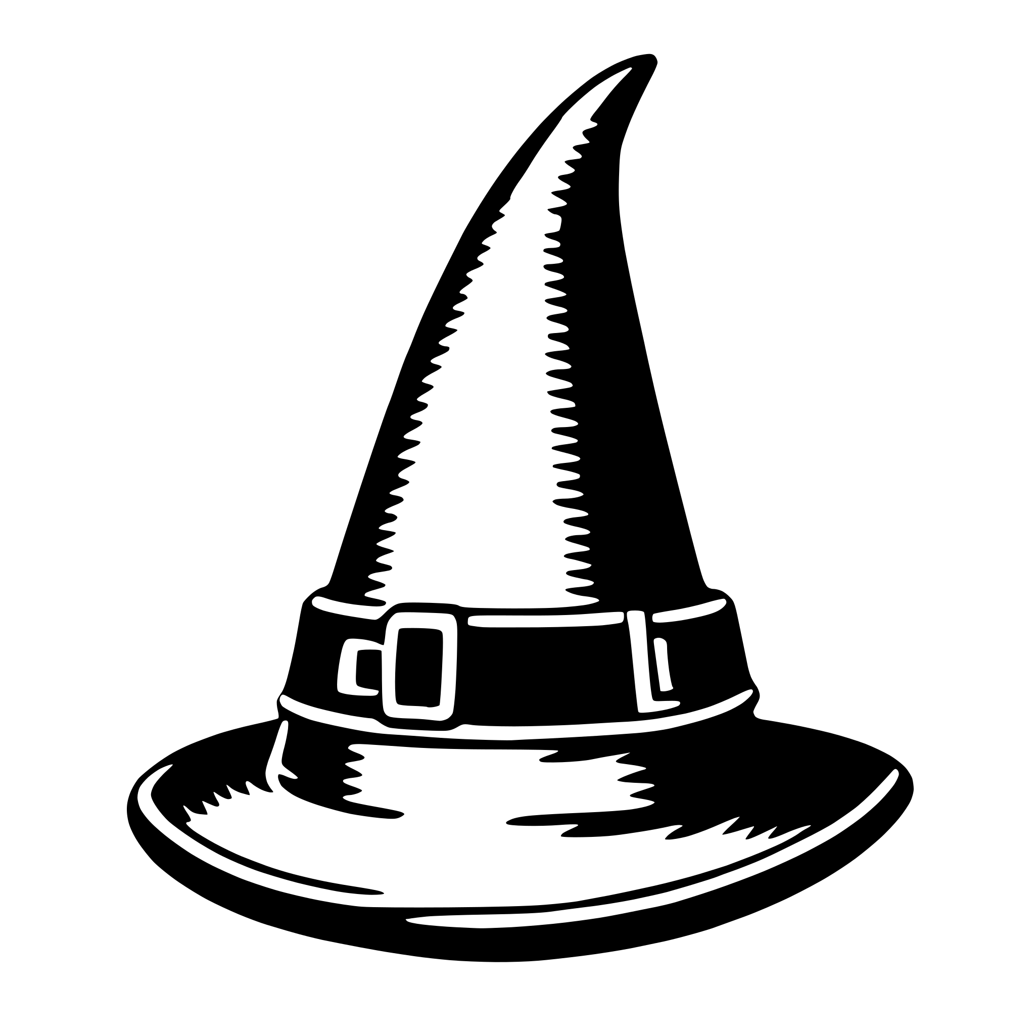 AI-generated SVG of 'witch's hat'