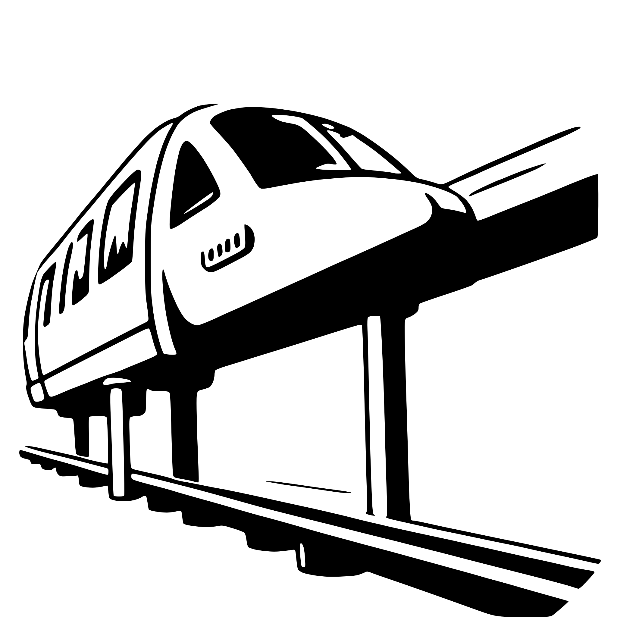 AI-generated SVG of 'monorail'