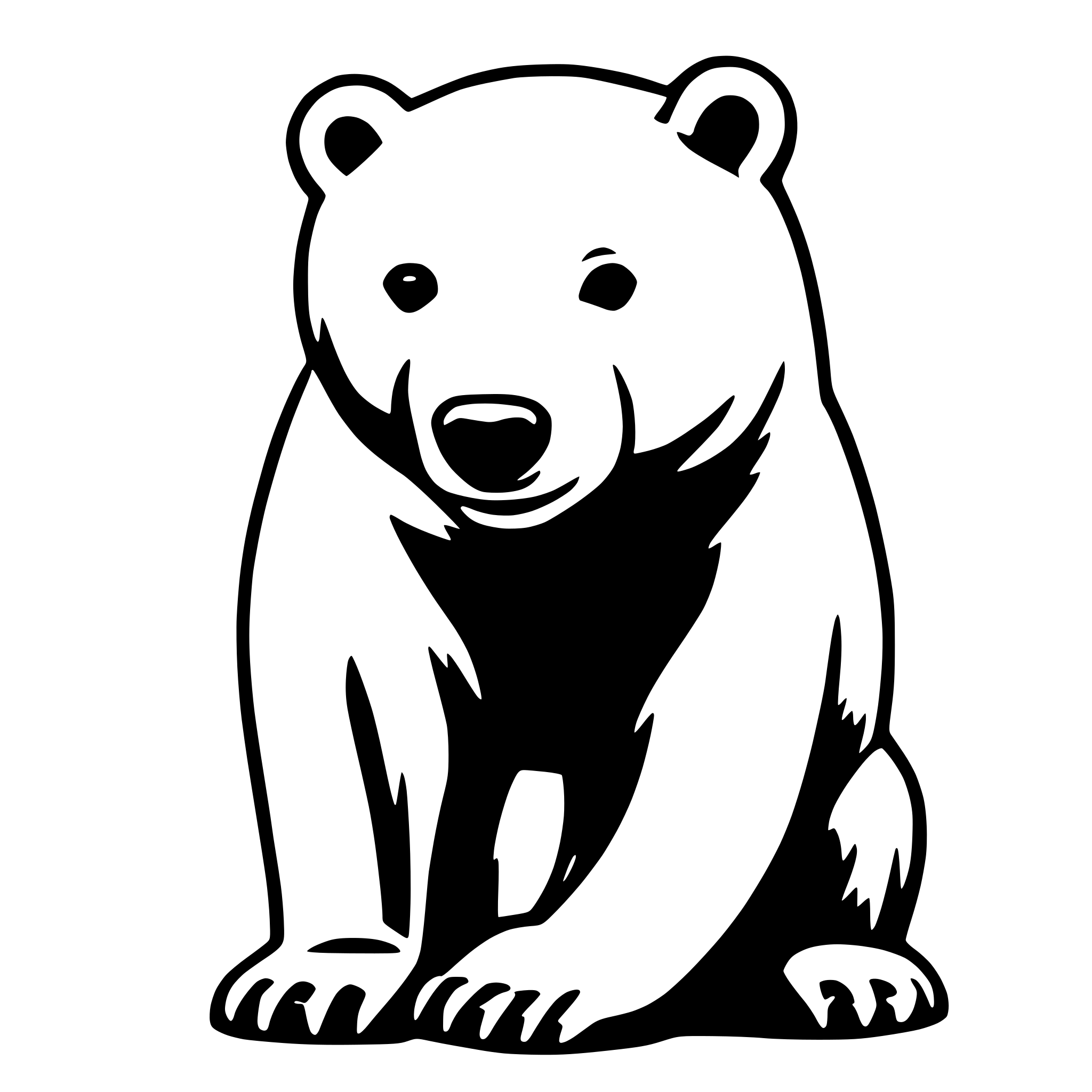 AI-generated SVG of 'polarbear'
