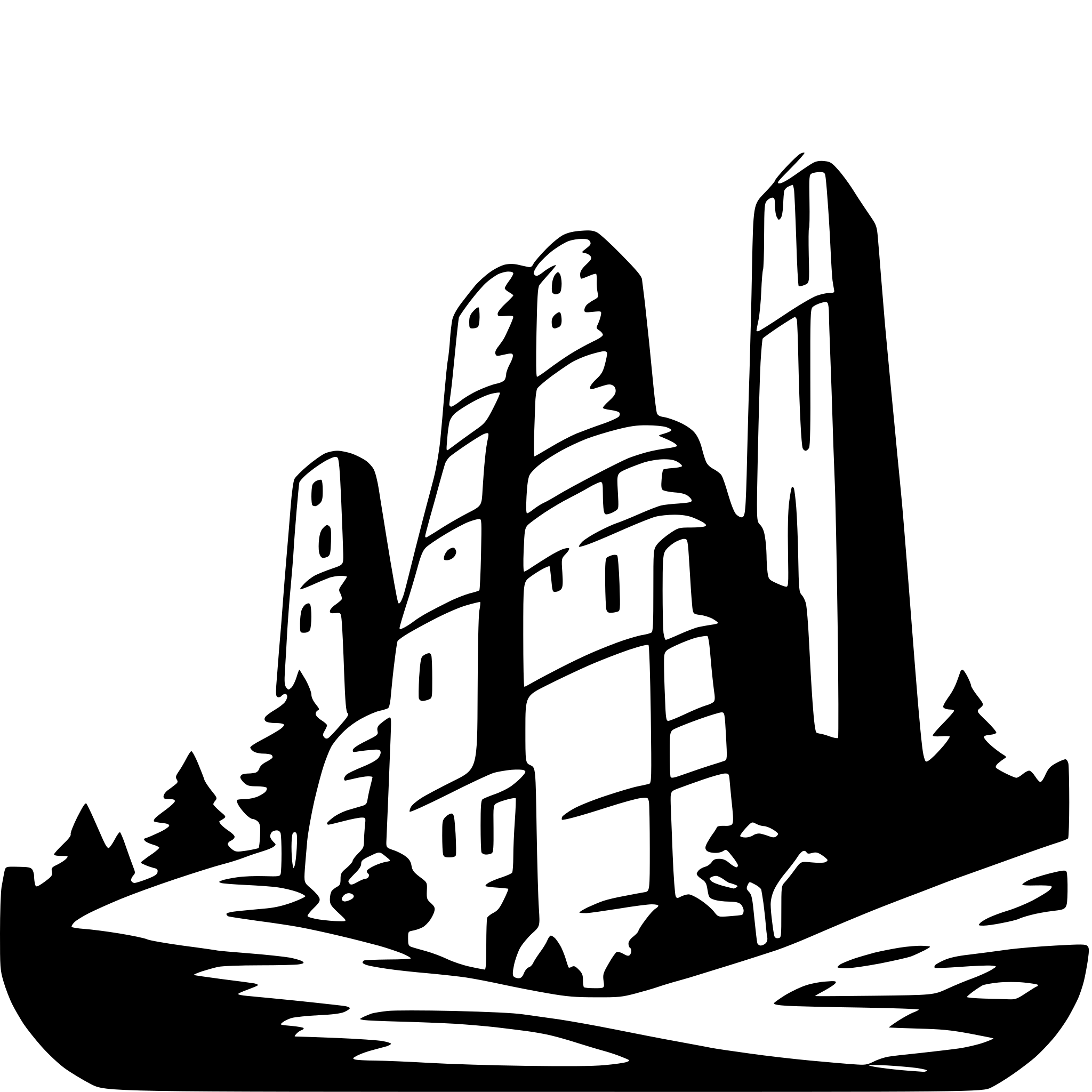 AI-generated SVG of 'meteora'