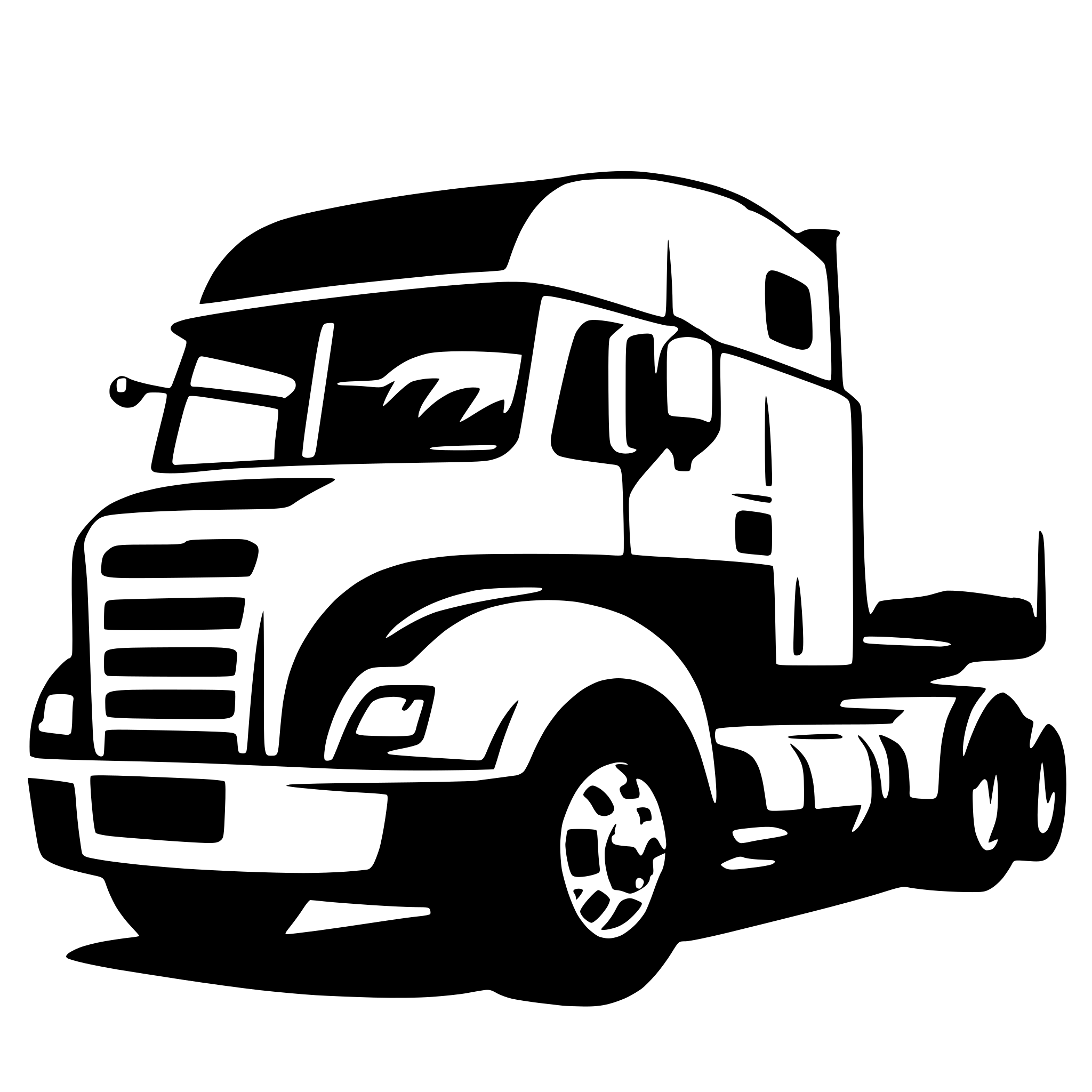 AI-generated SVG of '18 wheeler truck'